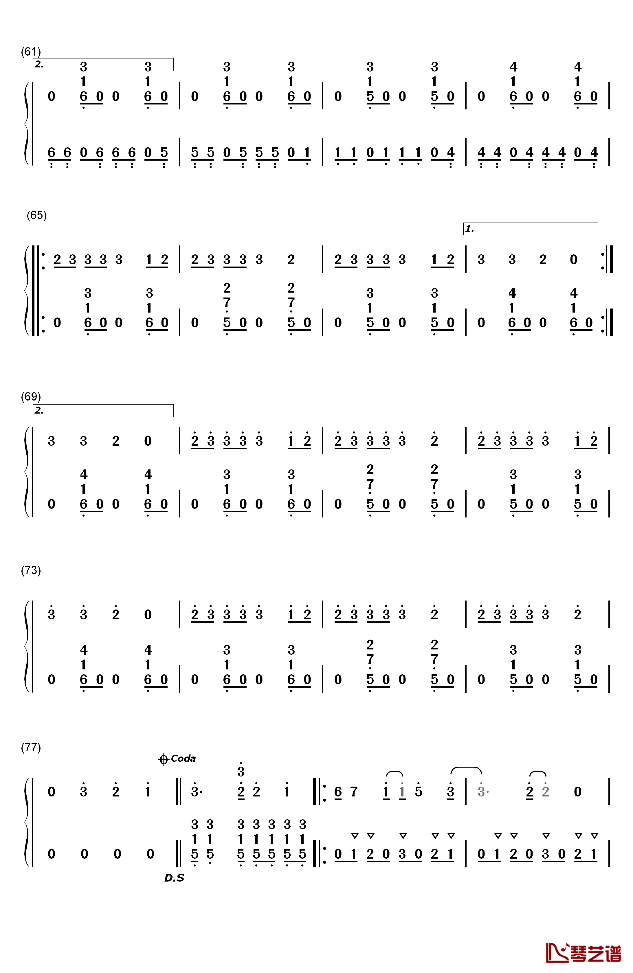 Stitches钢琴简谱-数字双手-Shawn Mendes4
