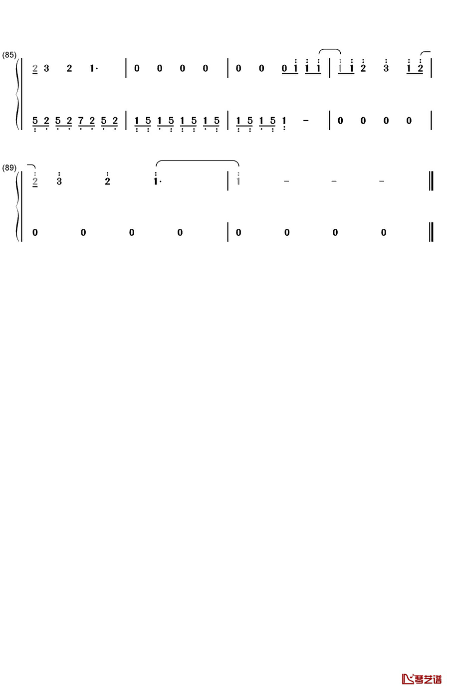 Lions!钢琴简谱-数字双手-Lights5