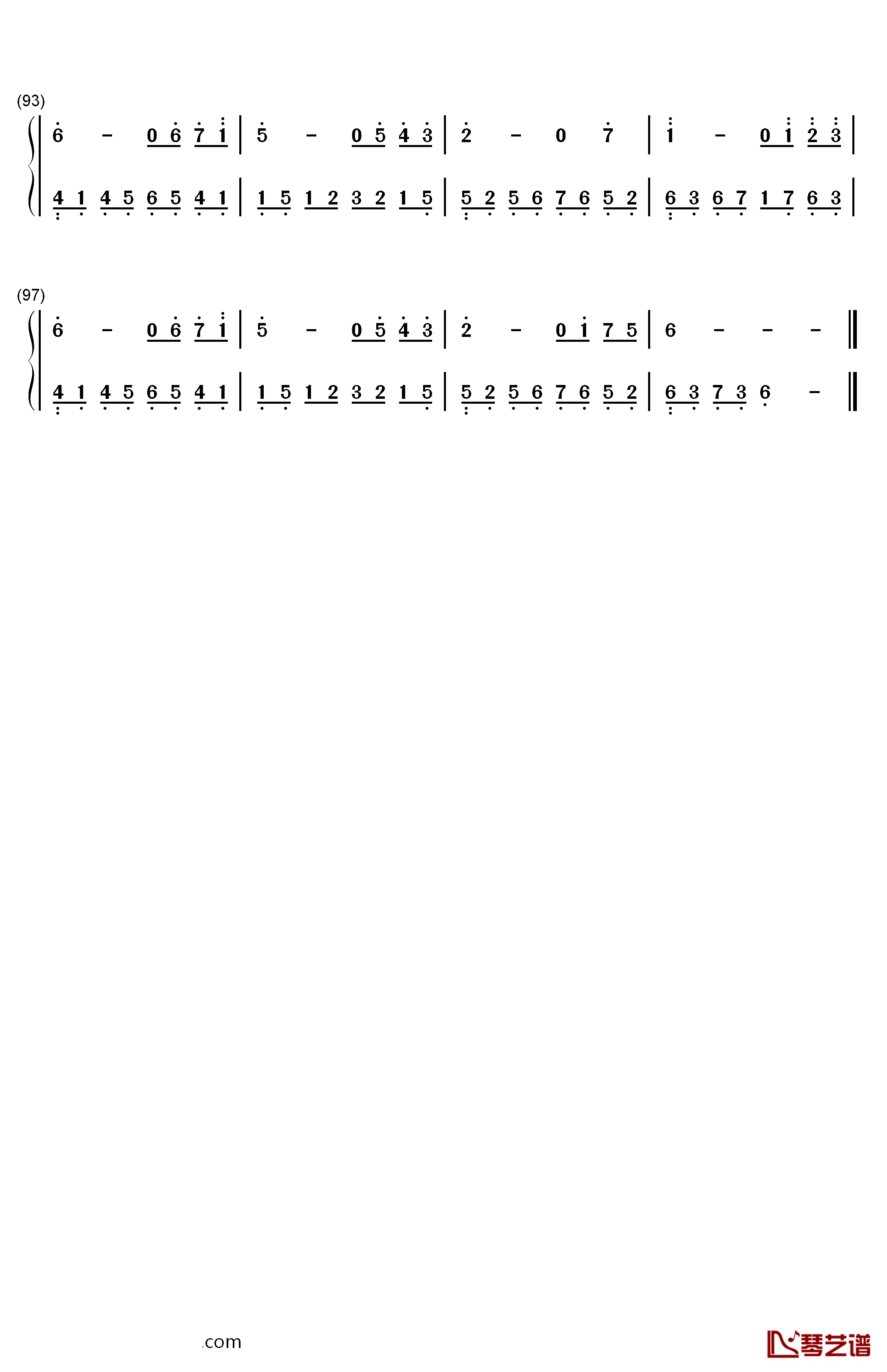 Love The Way You Lie钢琴简谱-数字双手-Eminem Rihanna5