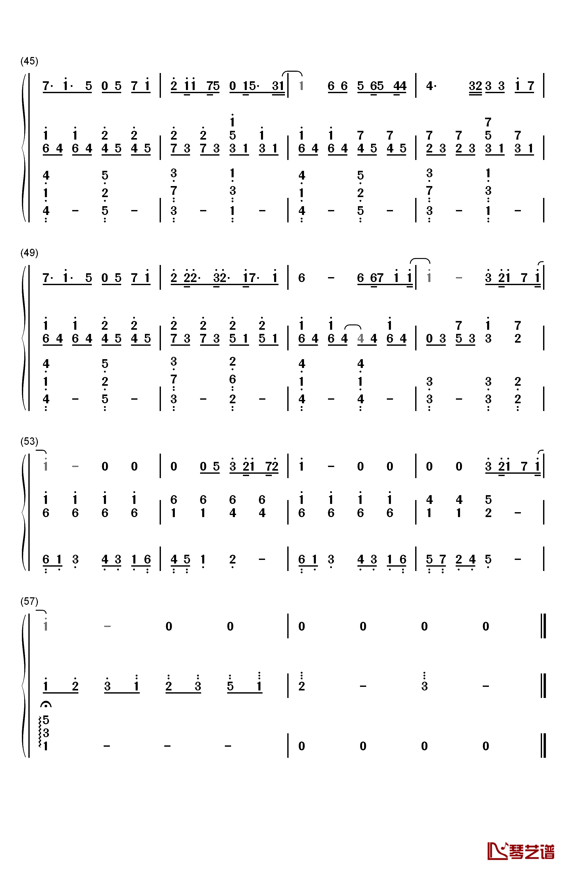 Divine钢琴简谱-数字双手-少女时代4