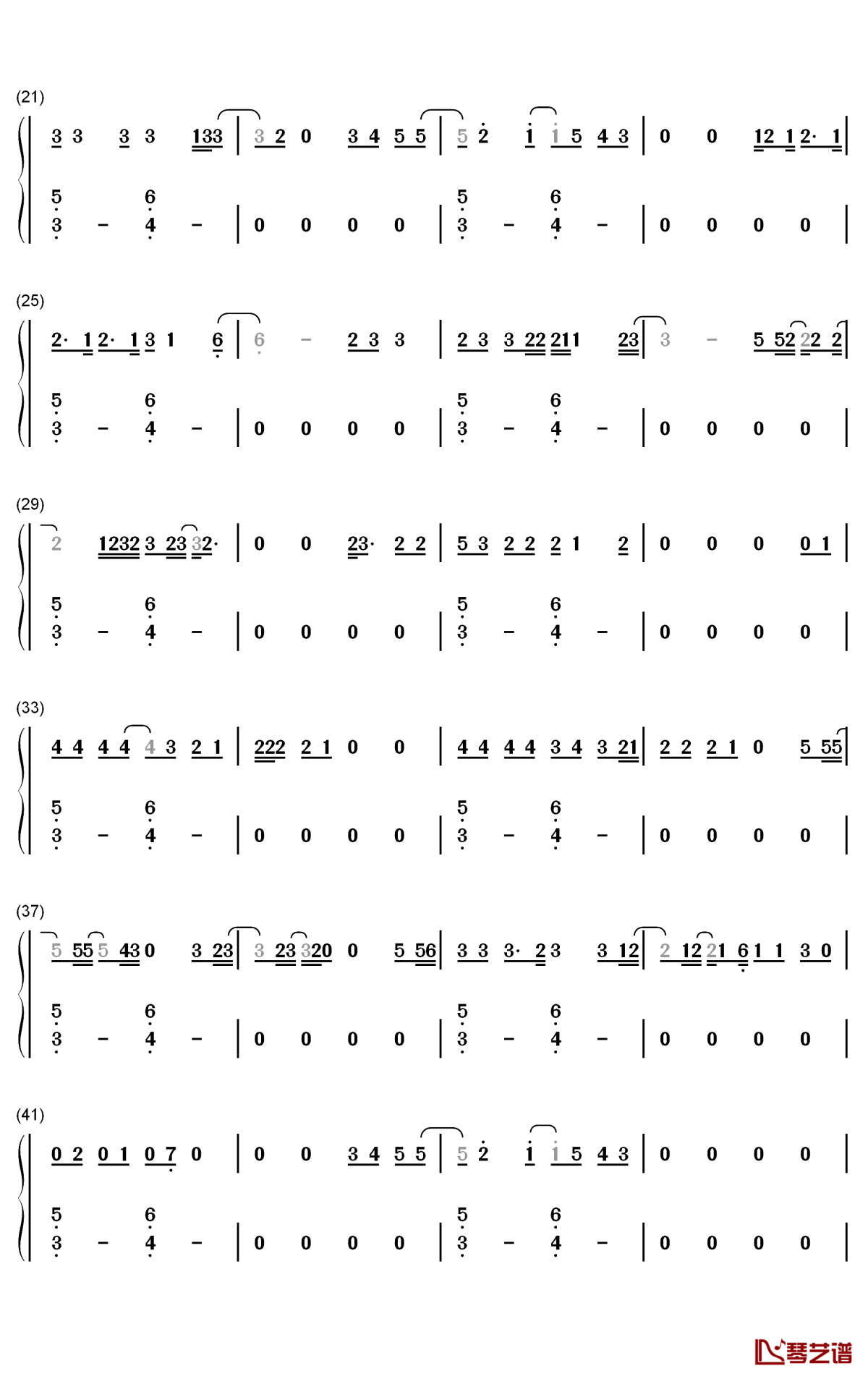 At Least For Now钢琴简谱-数字双手-Justin Bieber2