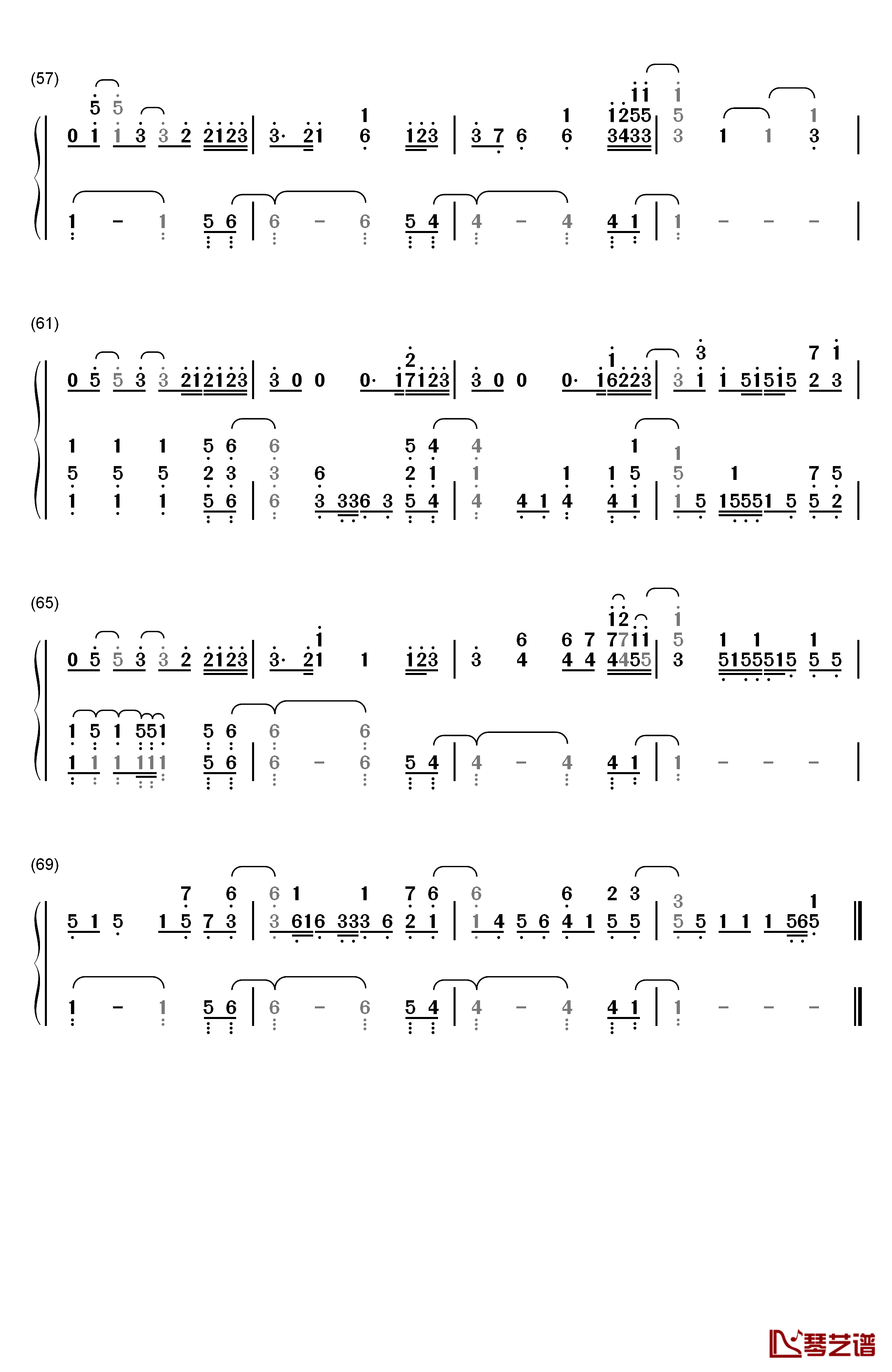 Kiss  Me钢琴简谱-数字双手-Ed Sheeran4