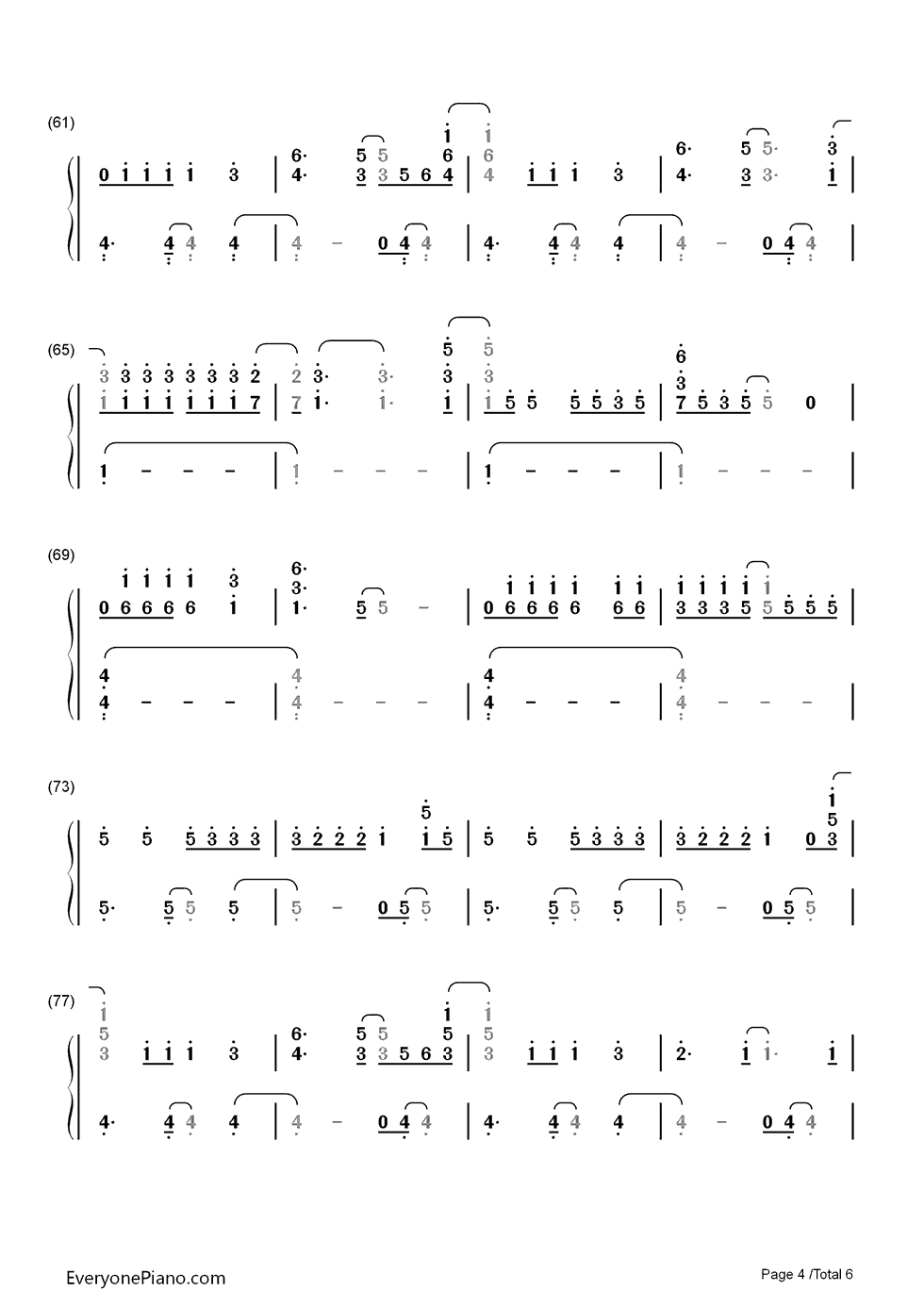 Hurts Like Heaven钢琴简谱-数字双手-Coldplay4