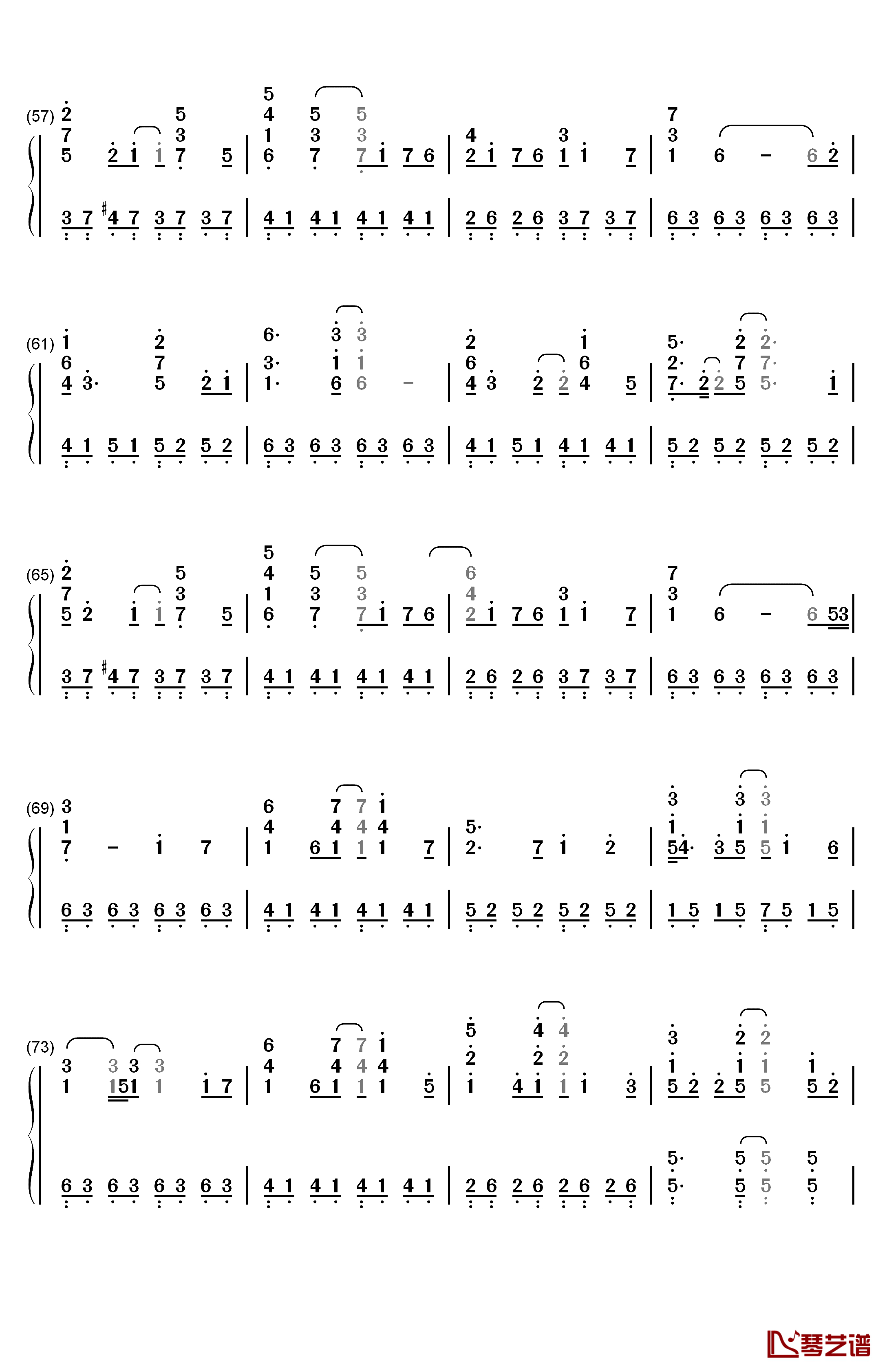Speechless钢琴简谱-数字双手-Alan Menken4