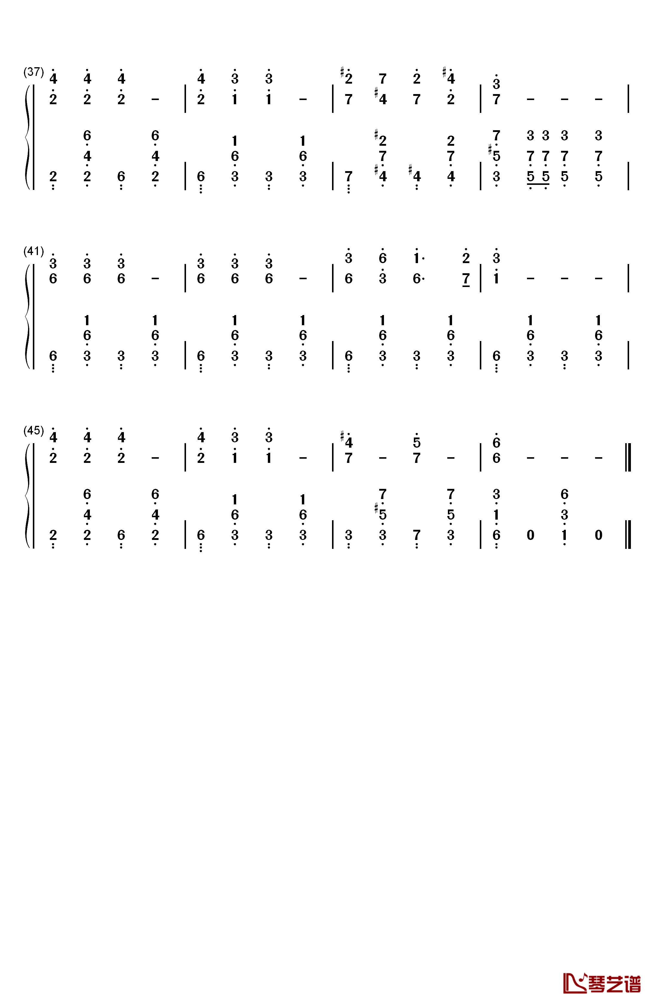 铃儿响叮当小调版钢琴简谱-数字双手-詹姆斯·罗德·皮尔彭特 James Lord Pierpont3
