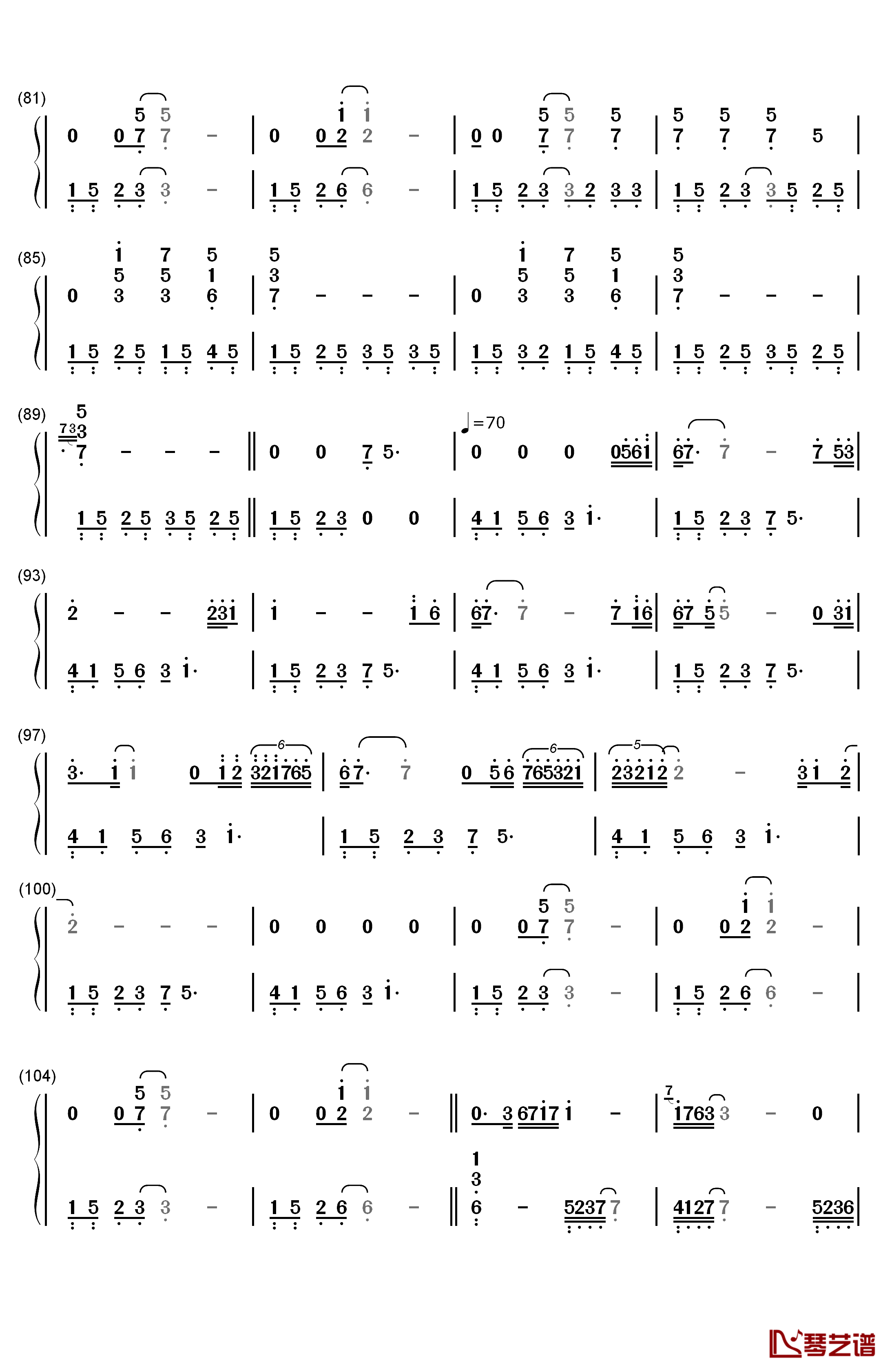 Longing & Love钢琴简谱-数字双手-George Winston  乔治温斯顿4