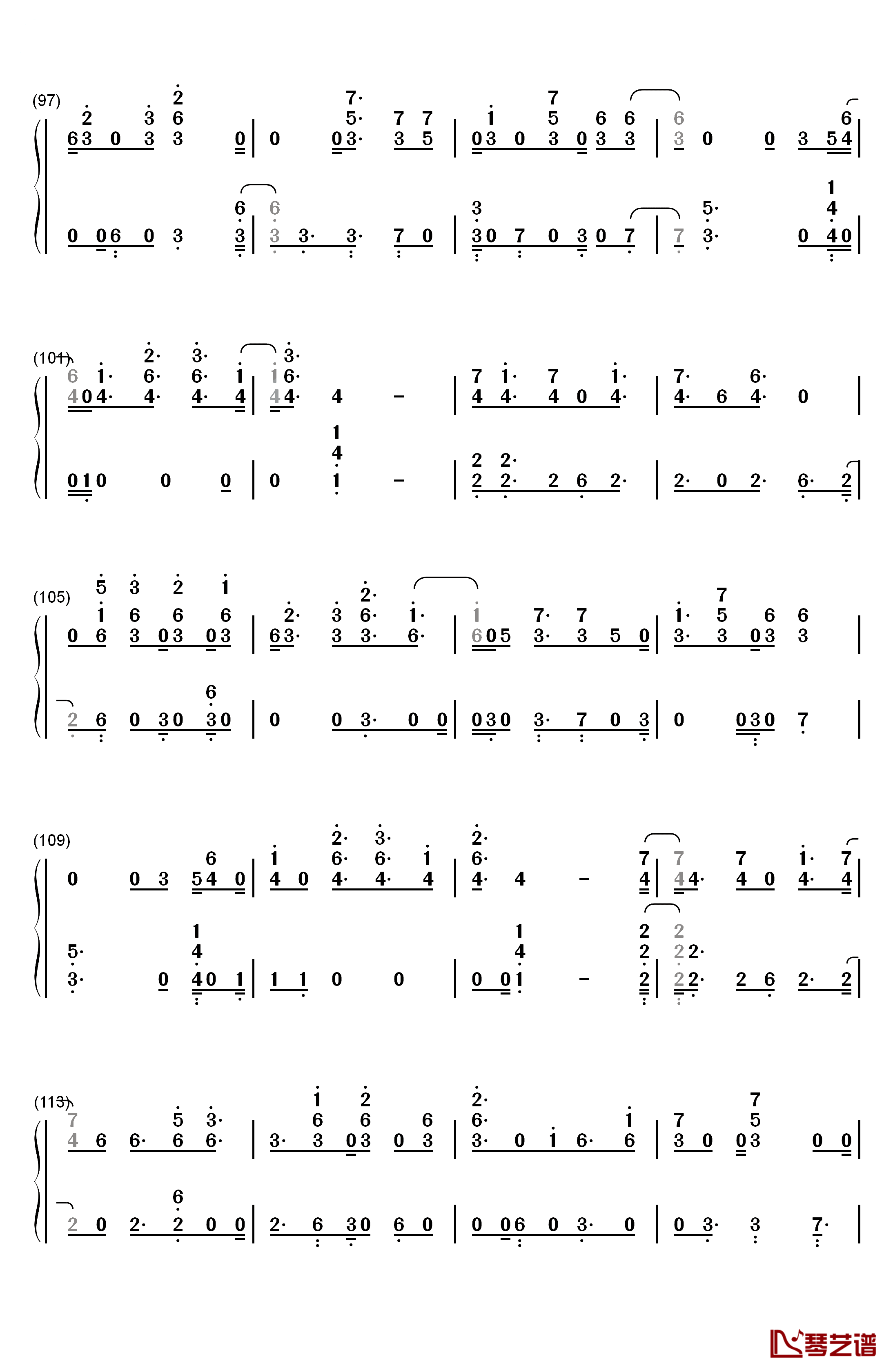 Youth钢琴简谱-数字双手-Shawn Mendes Khalid6