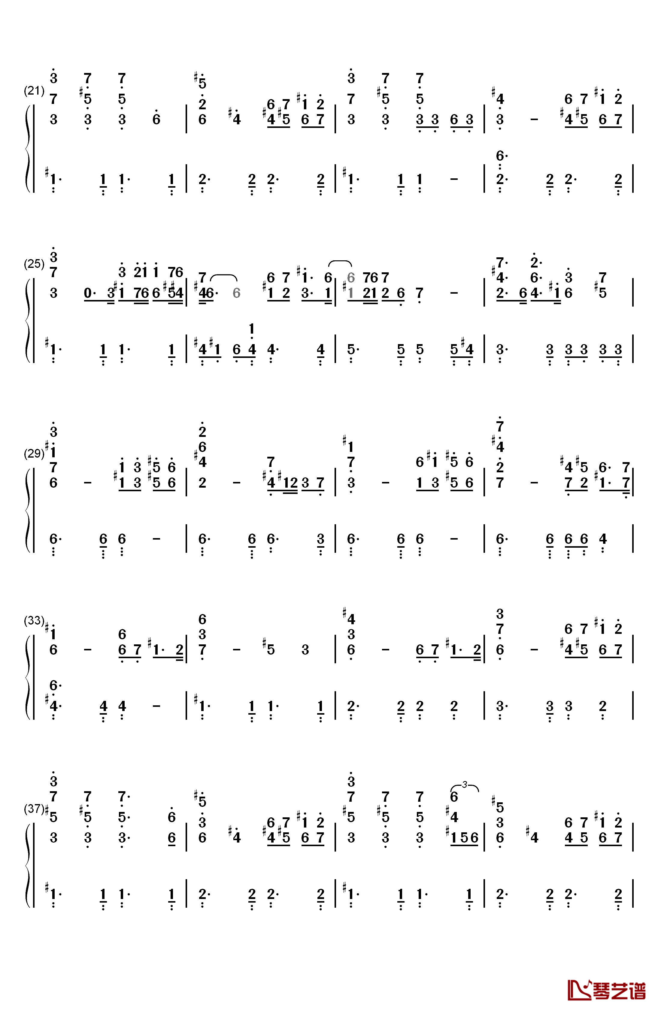 Beauty and the Beast钢琴简谱-数字双手-Celine Dion Peabo Bryson2