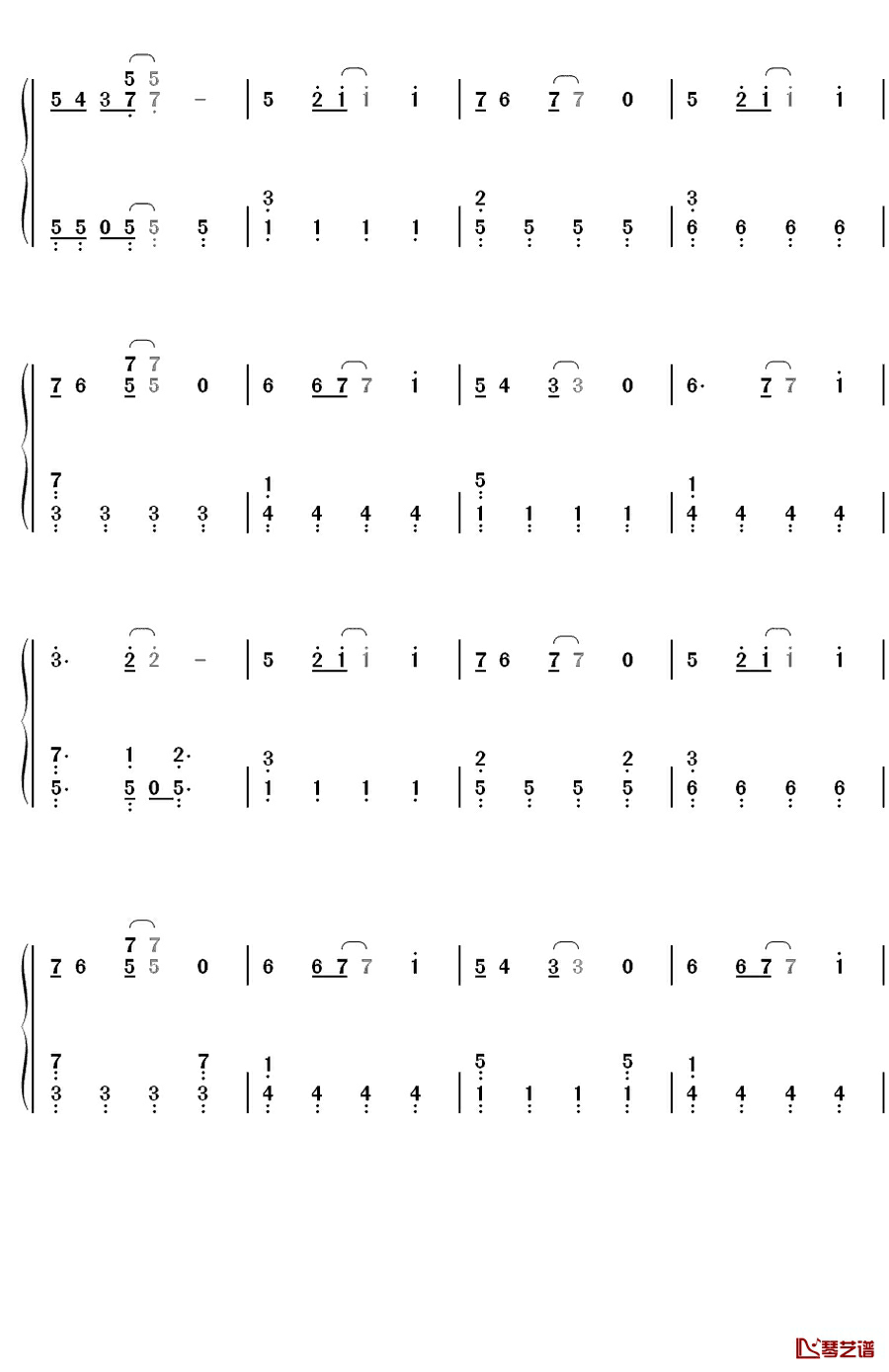 オーマイガー！钢琴简谱-数字双手-NMB485