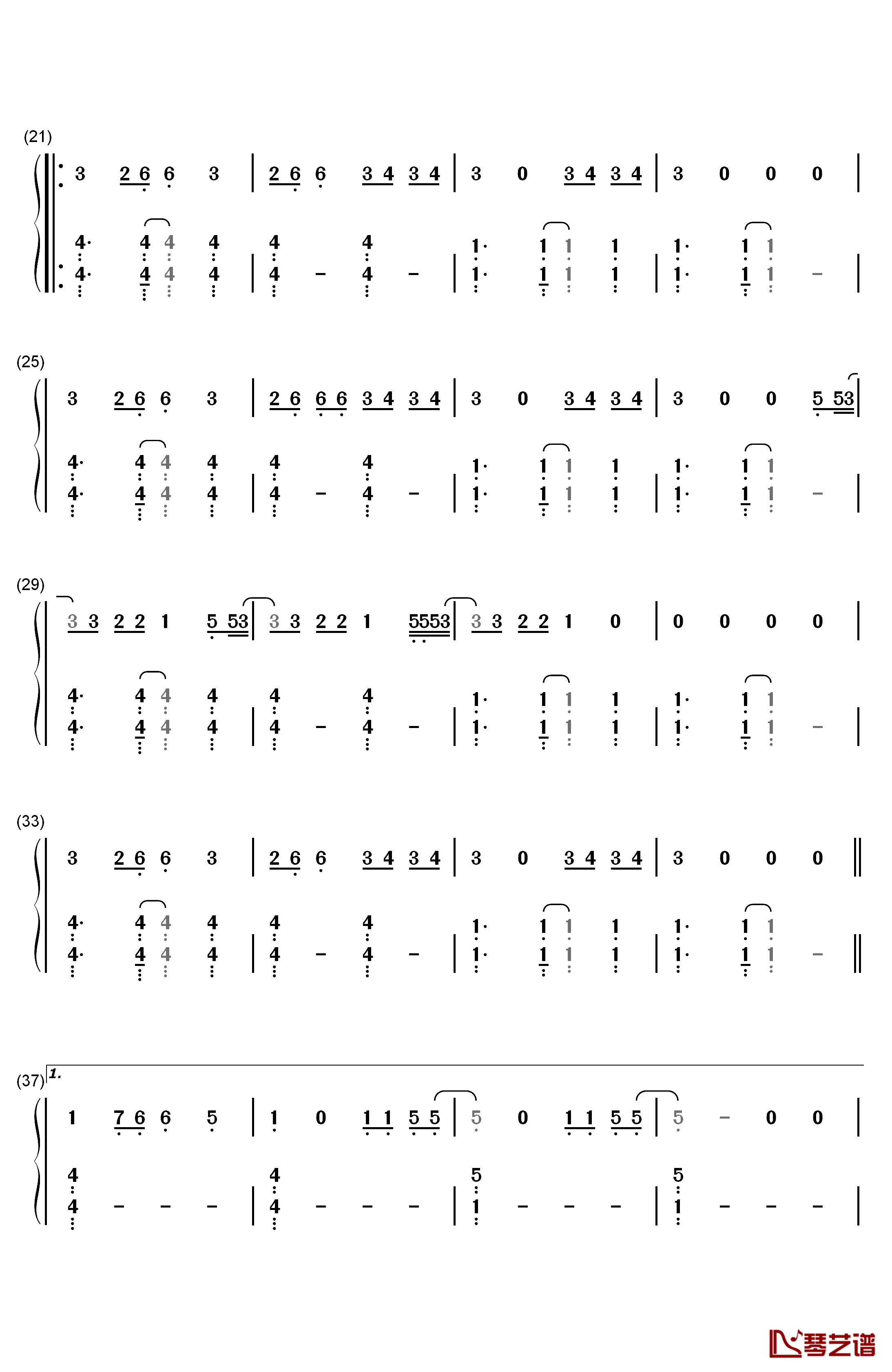 I Wanna Know钢琴简谱-数字双手-蔡依林 Alesso2