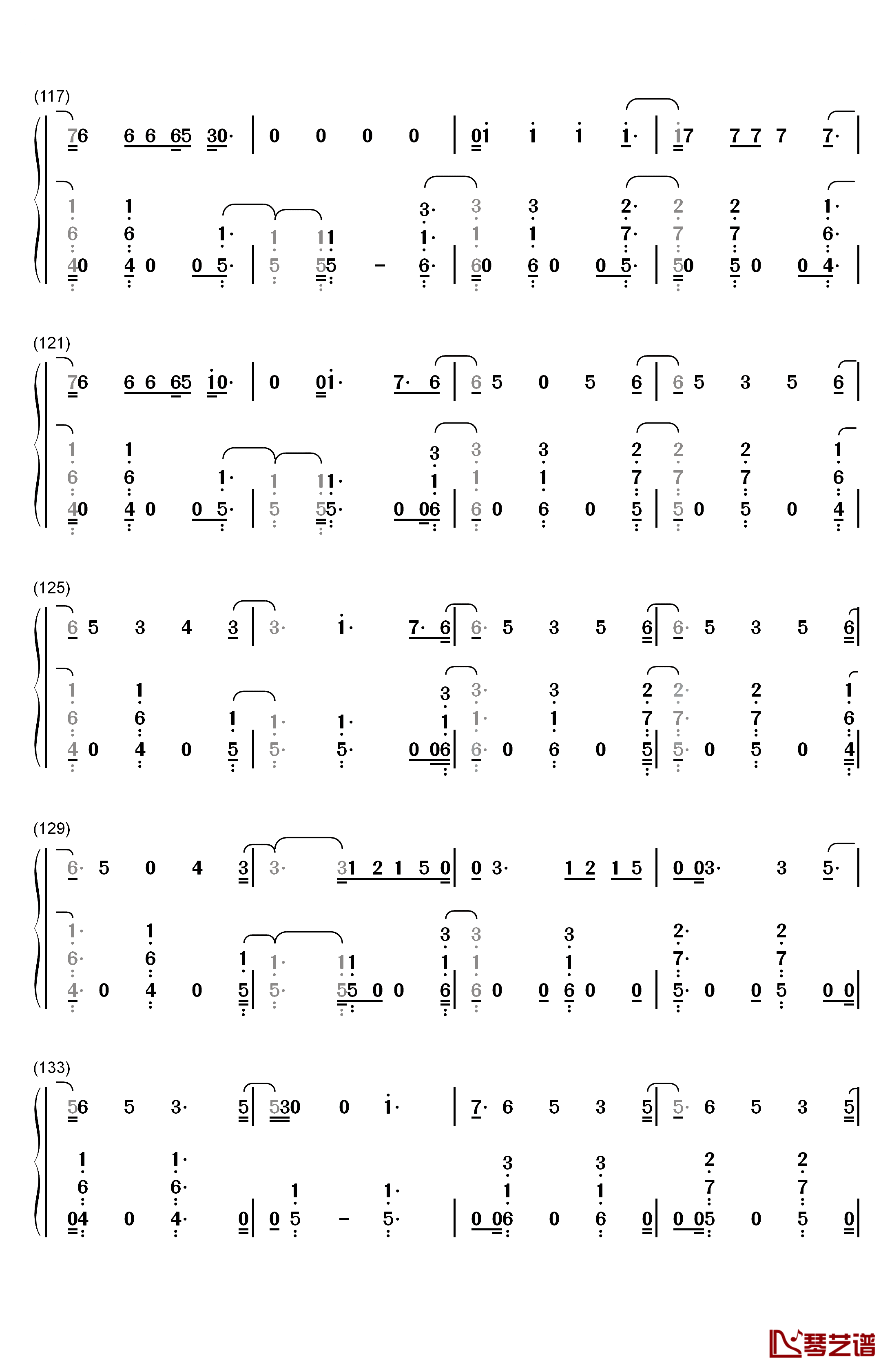 Reckless Love钢琴简谱-数字双手-Cory Asbury7