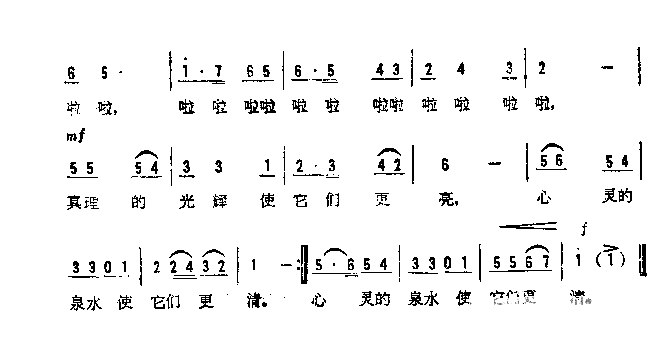 我有一双探索的眼睛简谱1