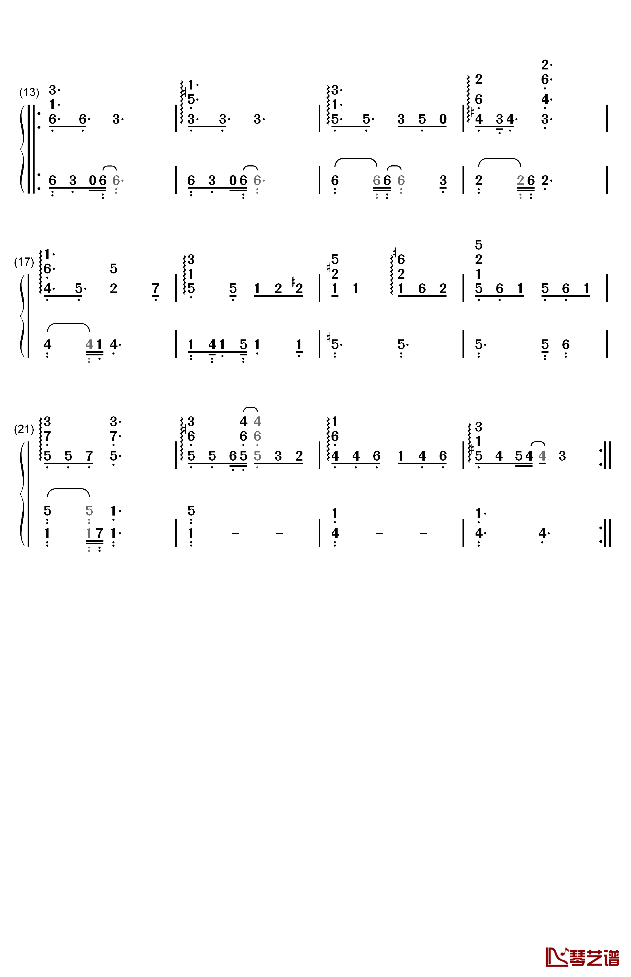 Almost is Never Enough钢琴简谱-数字双手-Ariana Grande  Nathan Skyes2