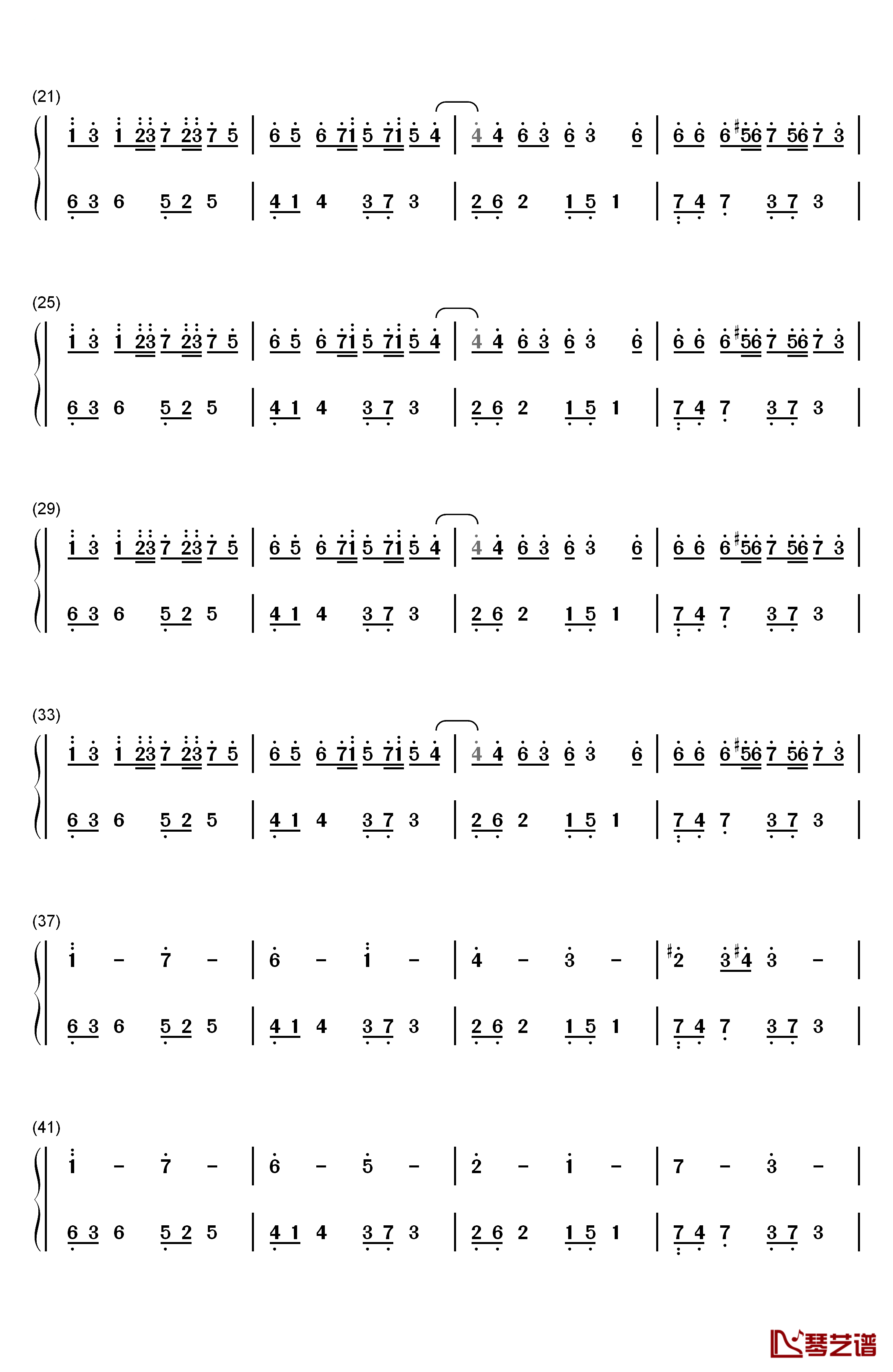 Tassel钢琴简谱-数字双手-Cymophane2