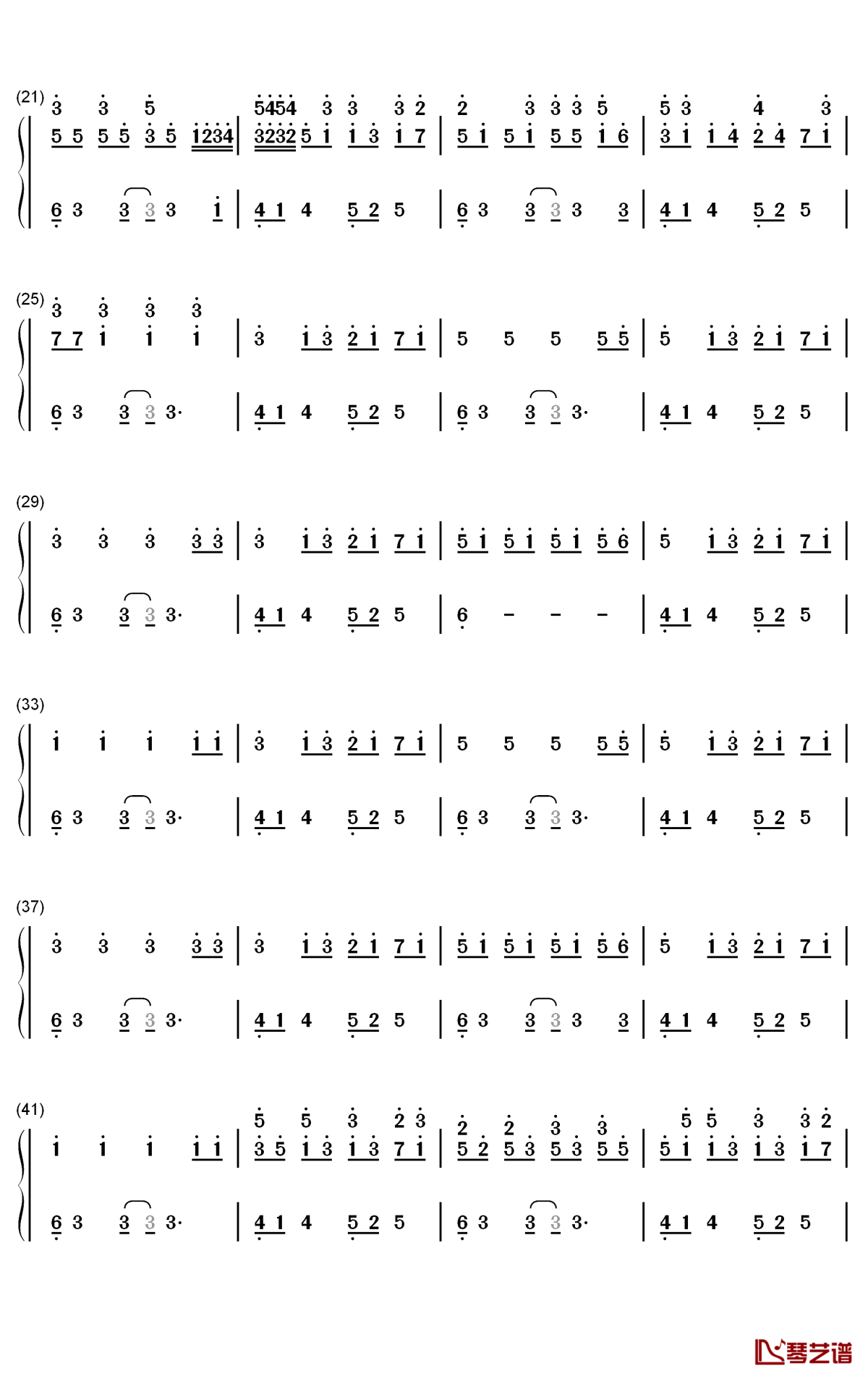 Imaginary Kiss钢琴简谱-数字双手-Shirfine2