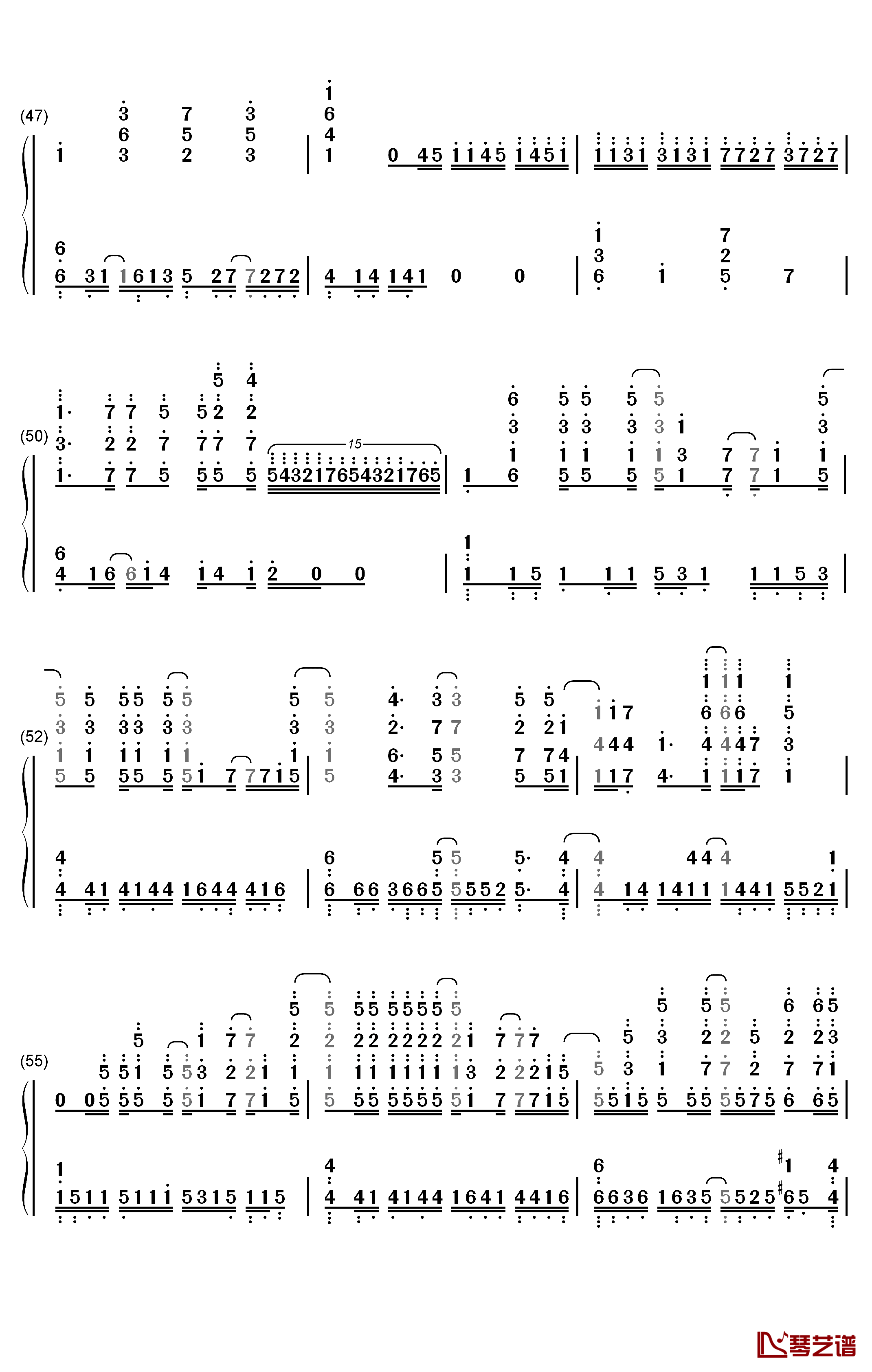 World End钢琴简谱-数字双手-FLOW5