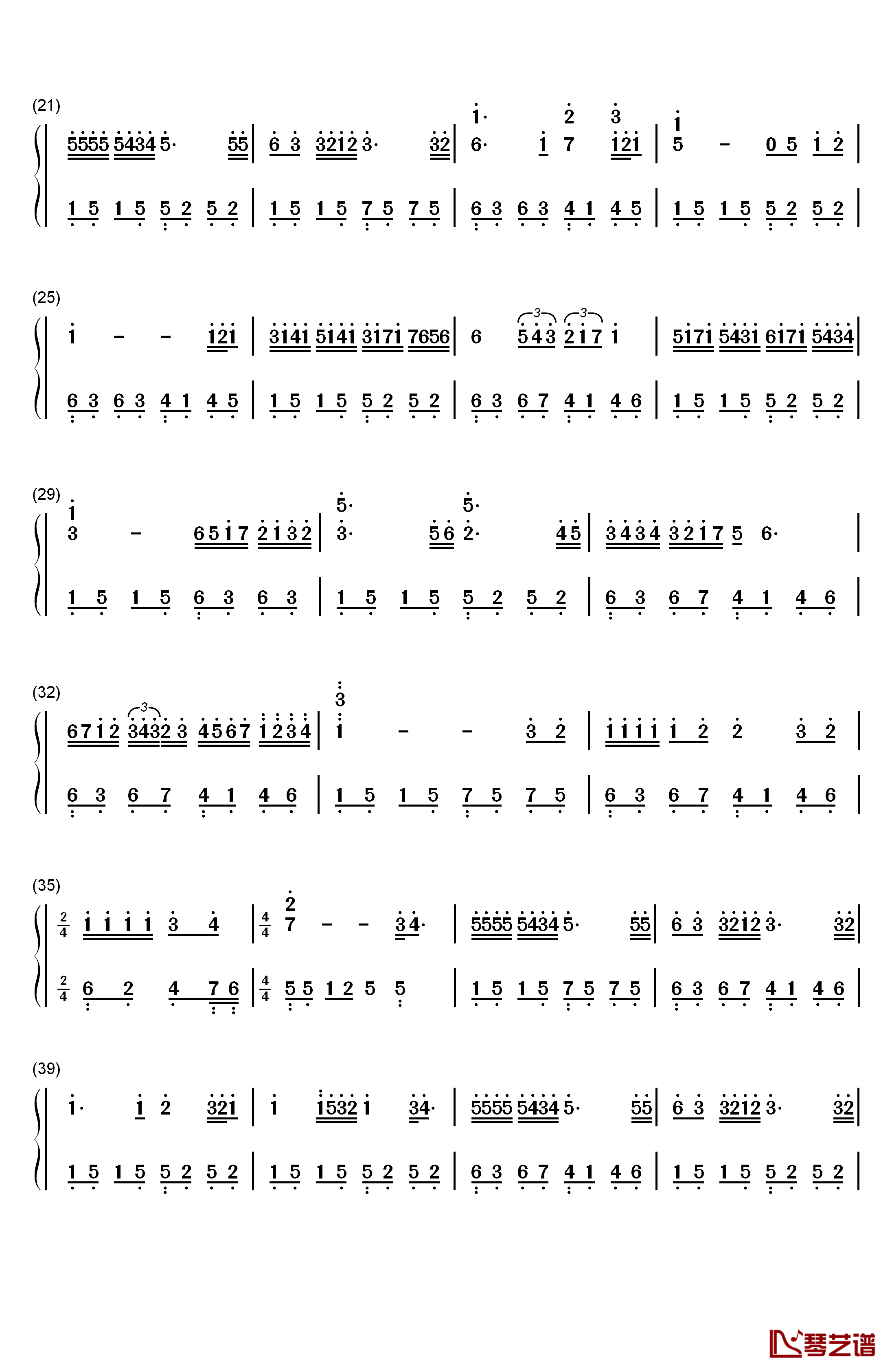 真的爱你钢琴简谱-数字双手-Beyond2