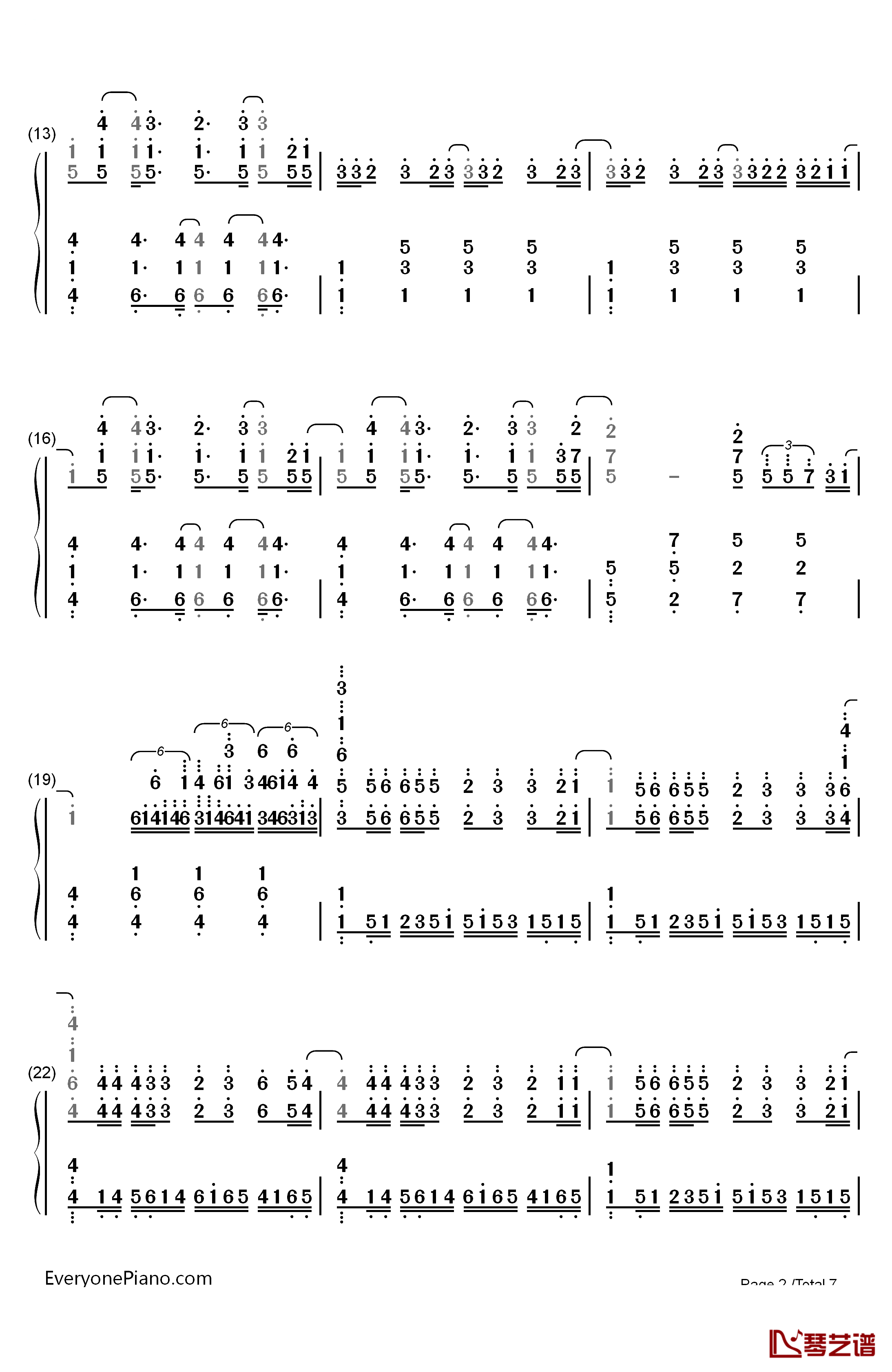 Steal My Girl钢琴简谱-数字双手-One Direction2