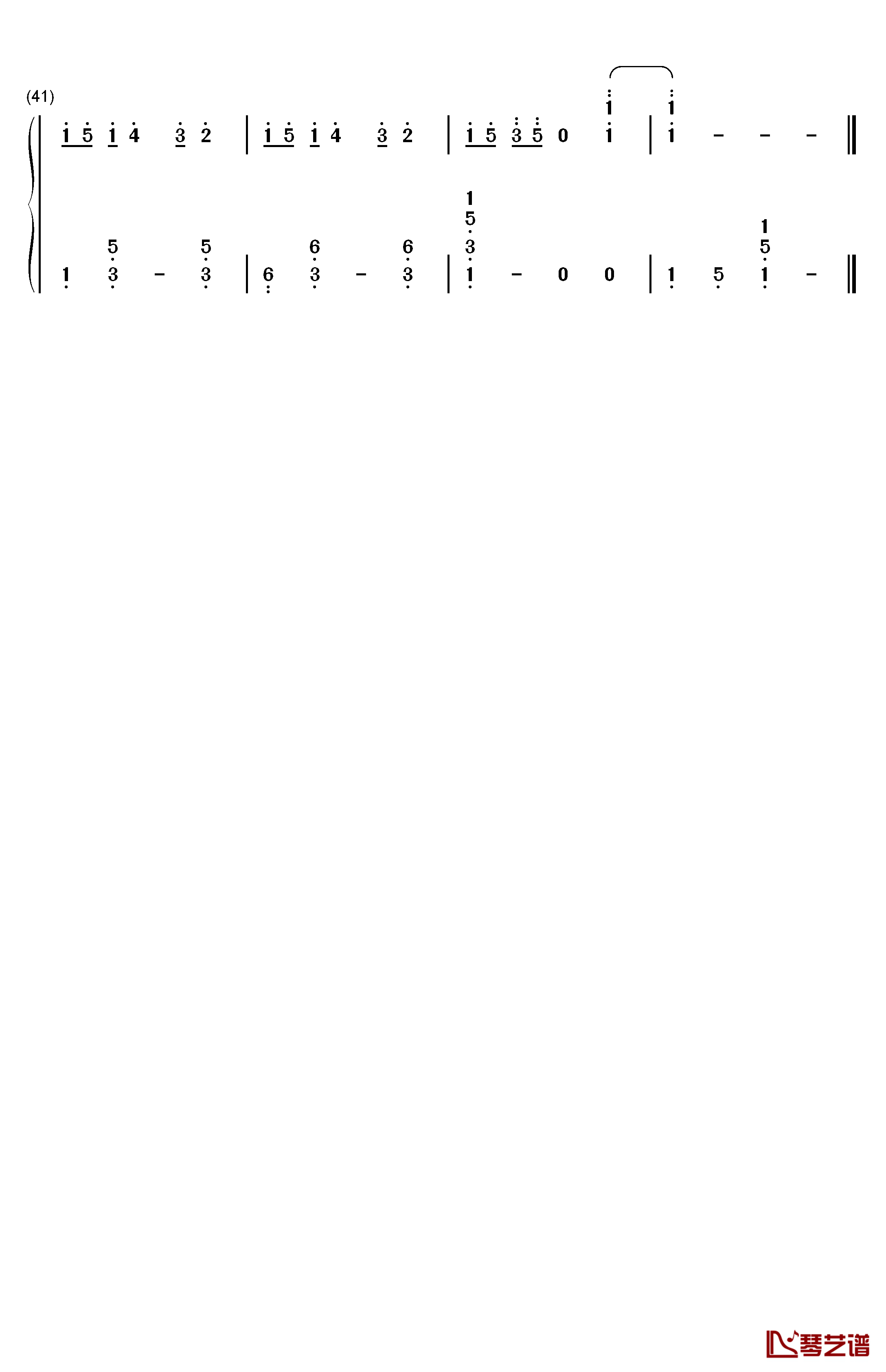 是非题钢琴简谱-数字双手-范玮琪3