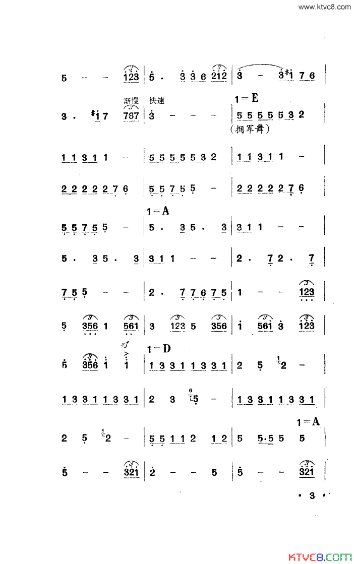 金凤花开小舞剧音乐简谱-广州部队歌舞团演唱-蓝怀昌/杨庶正词曲1
