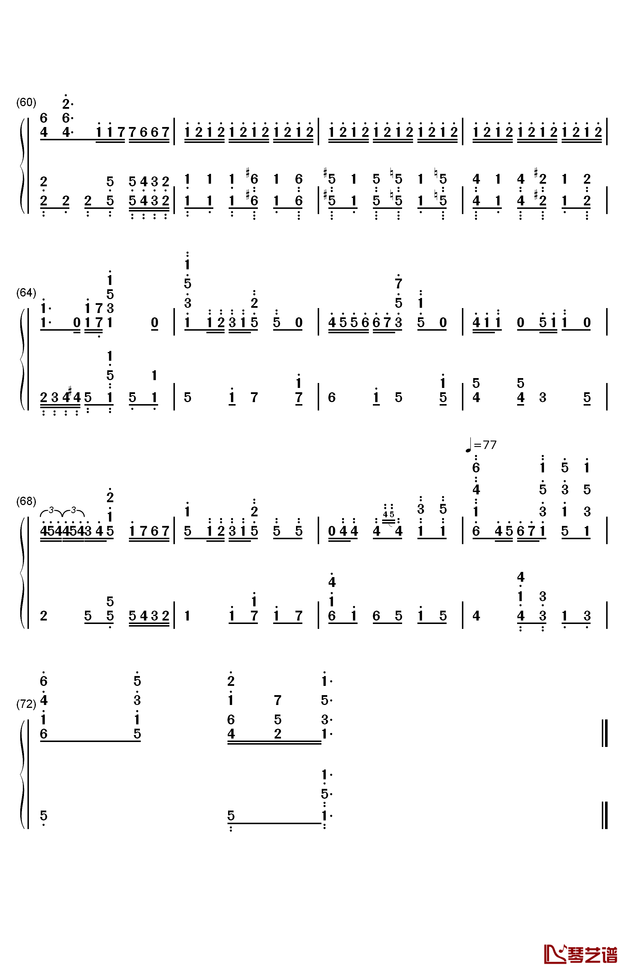 Homecoming钢琴简谱-数字双手-Jon Schmidt4