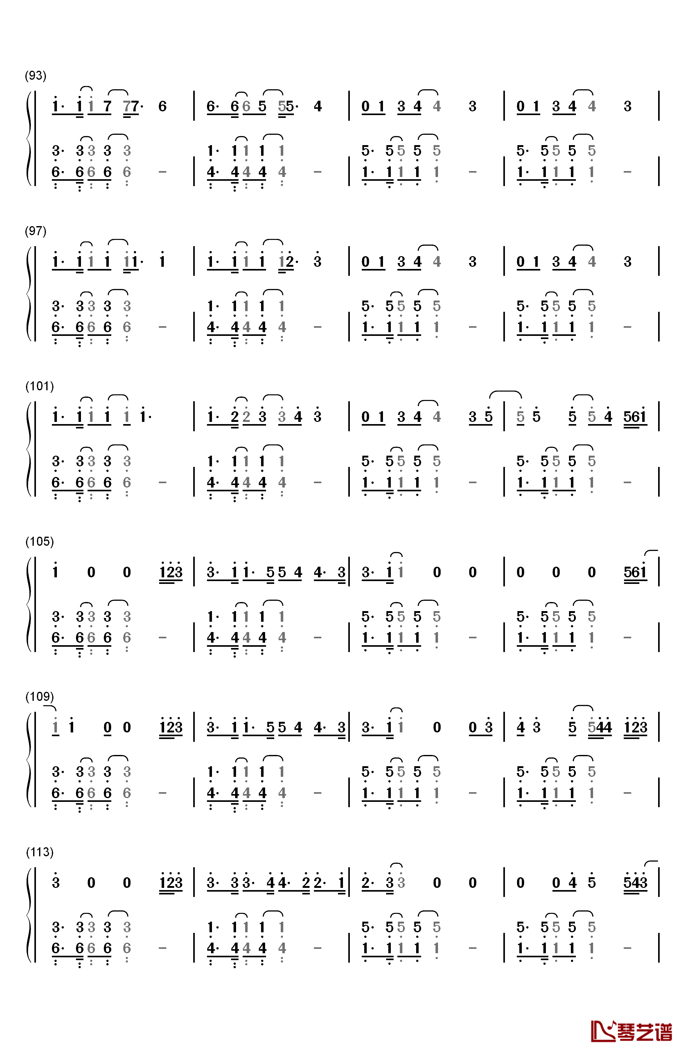 What About Us钢琴简谱-数字双手-P!nk5