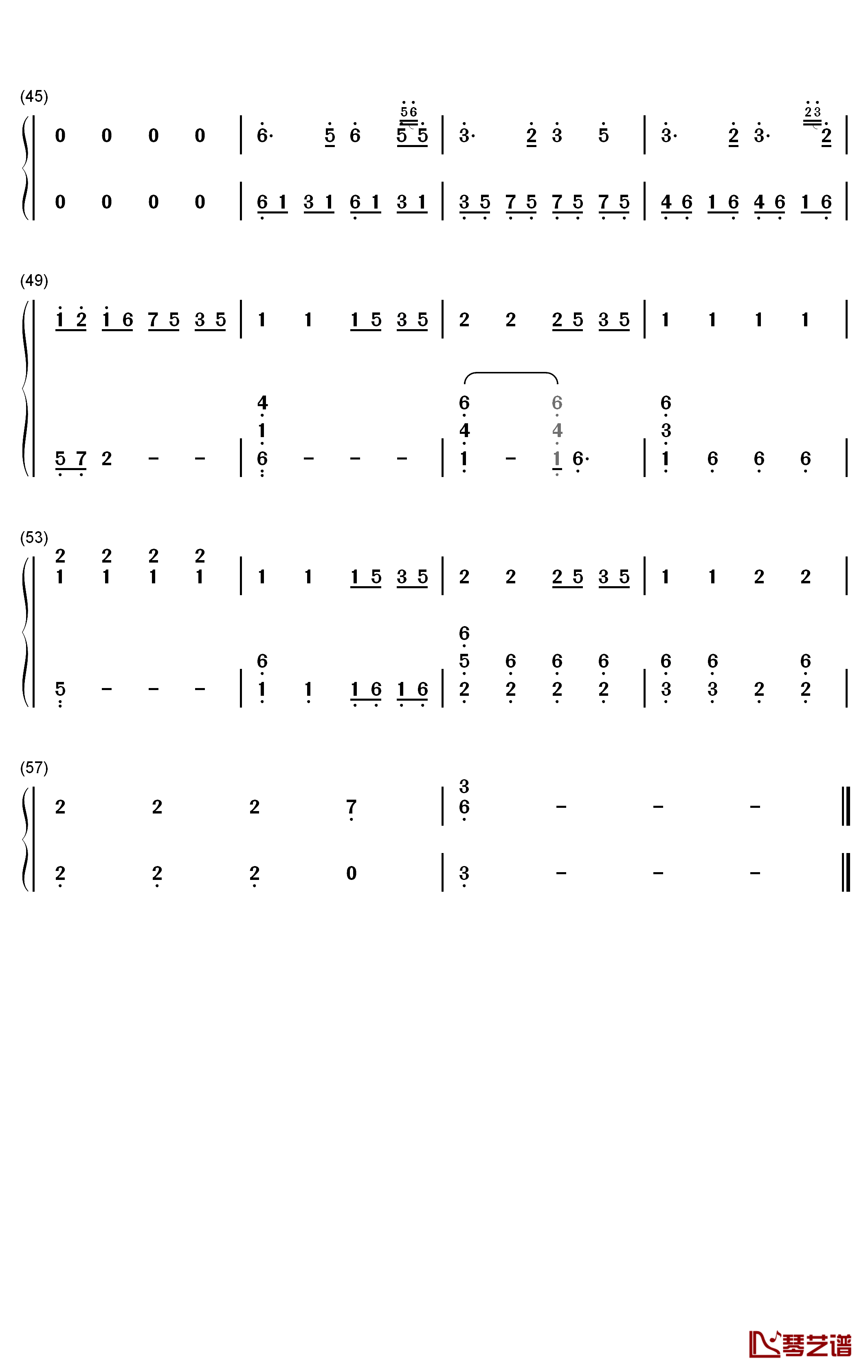 Lullaby钢琴简谱-数字双手-Enzalla3