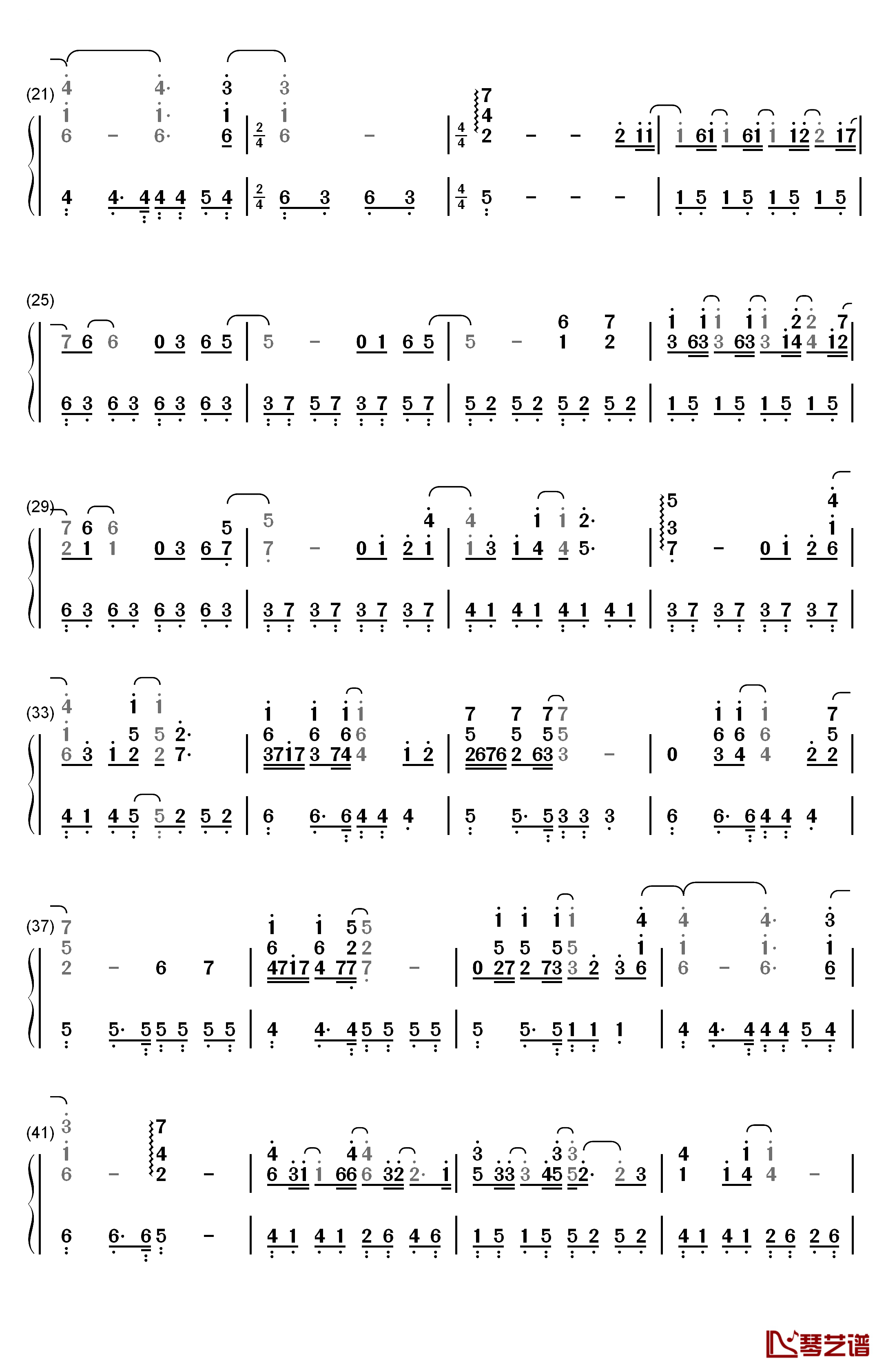 No Promises钢琴简谱-数字双手-Shayne Ward  Bryan Rice2