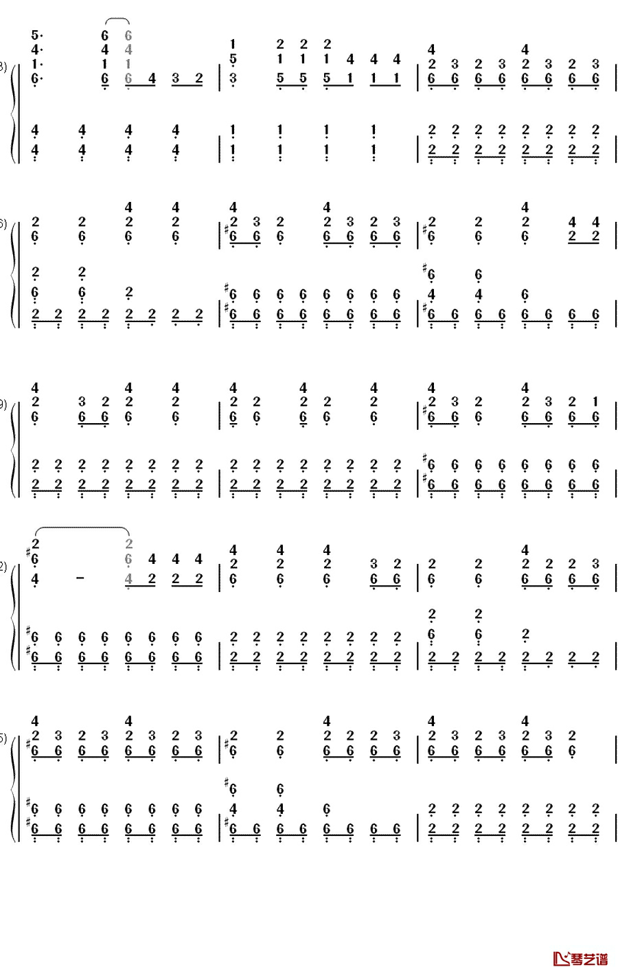 My Songs Know What You Did In The Dark钢琴简谱-数字双手-Fall Out Boy4