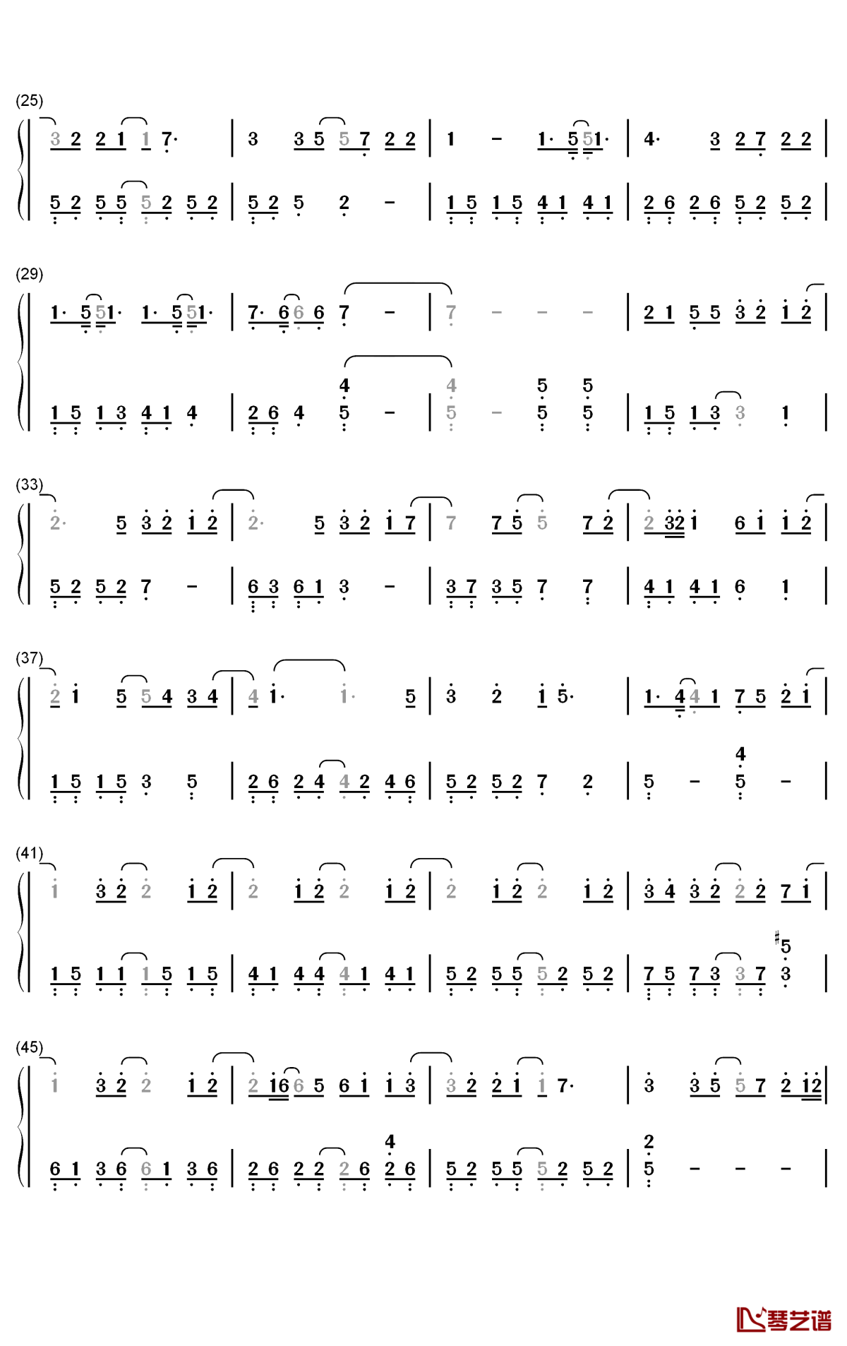 Like A Breeze钢琴简谱-数字双手-谭松韵2