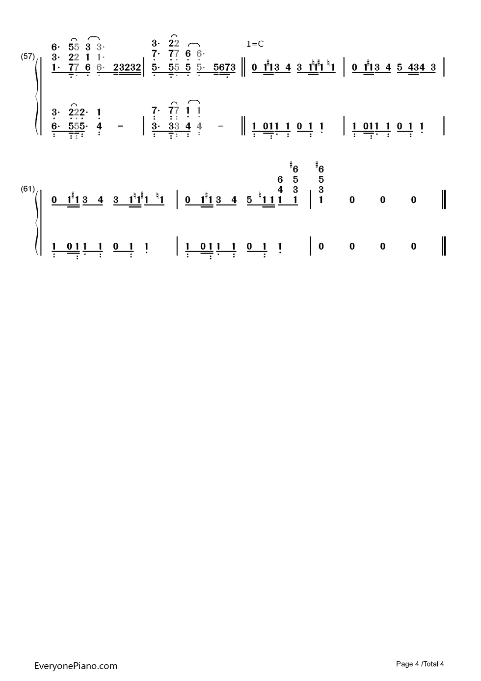 Hands on Me钢琴简谱-数字双手-Ariana Grande4