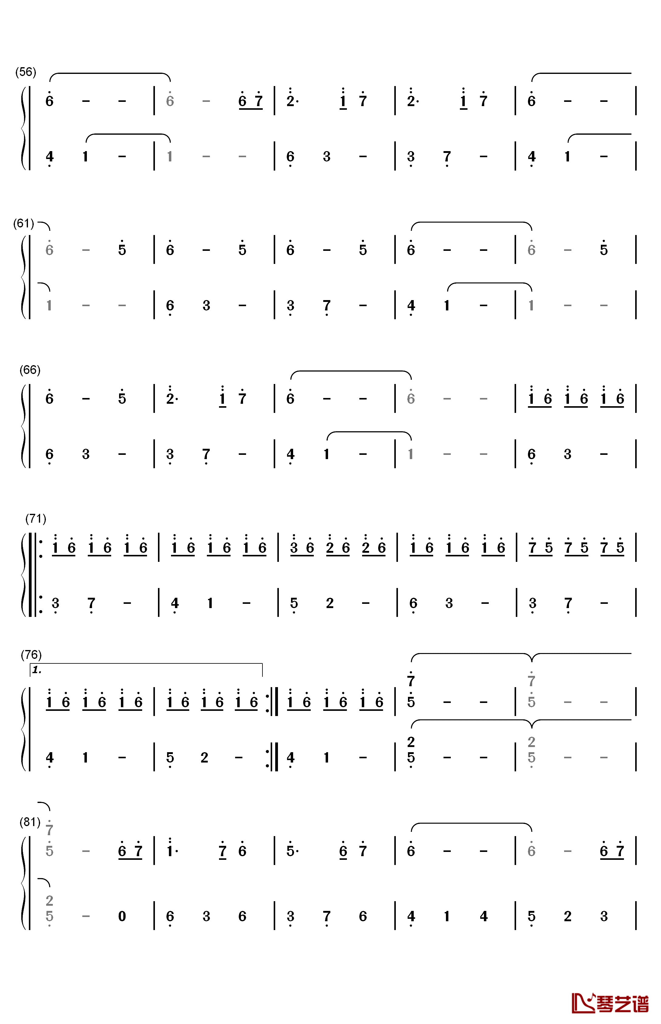 Heartbeats钢琴简谱-数字双手-Broove3