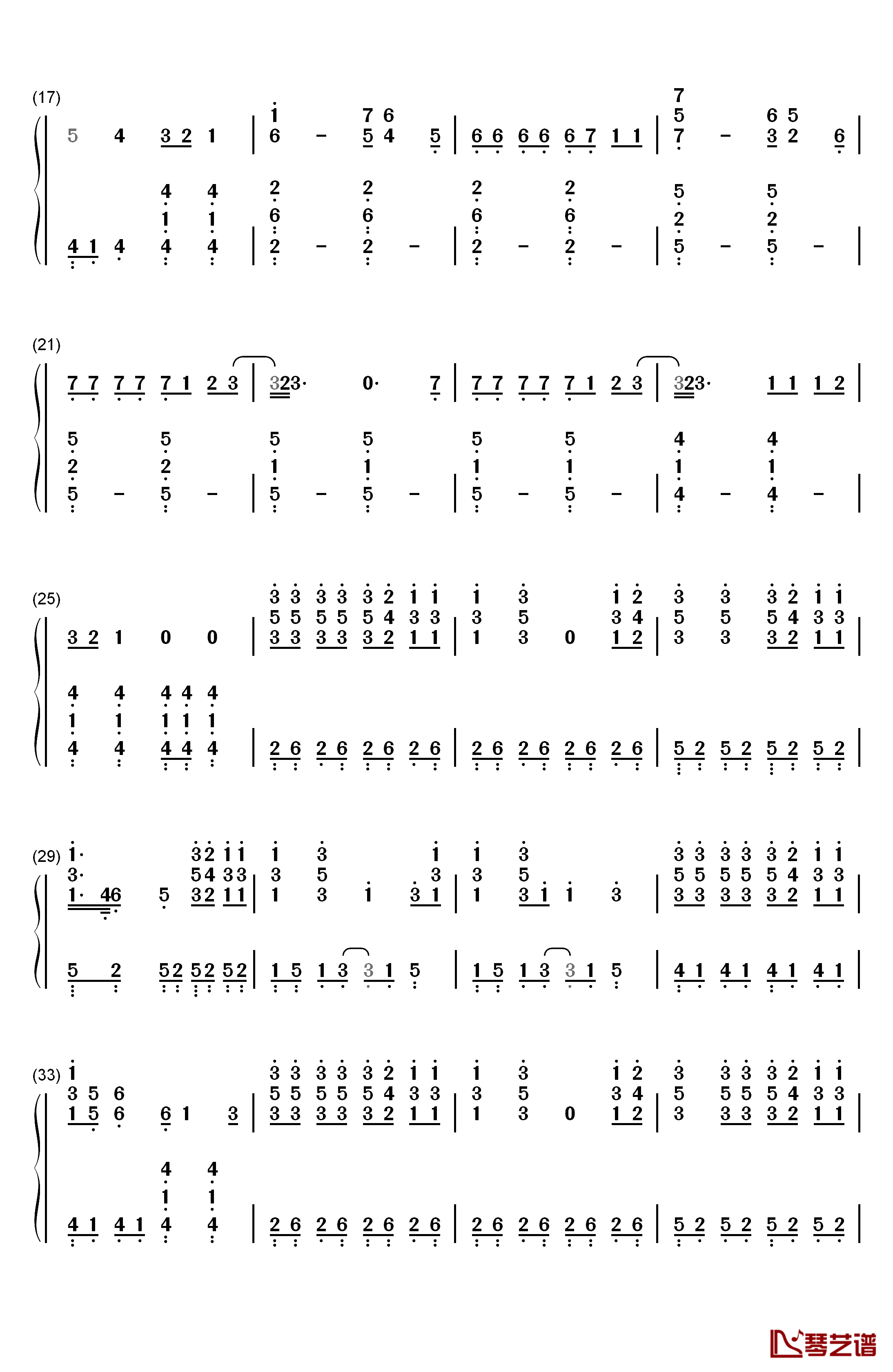 Take Off钢琴简谱-数字双手-2PM2