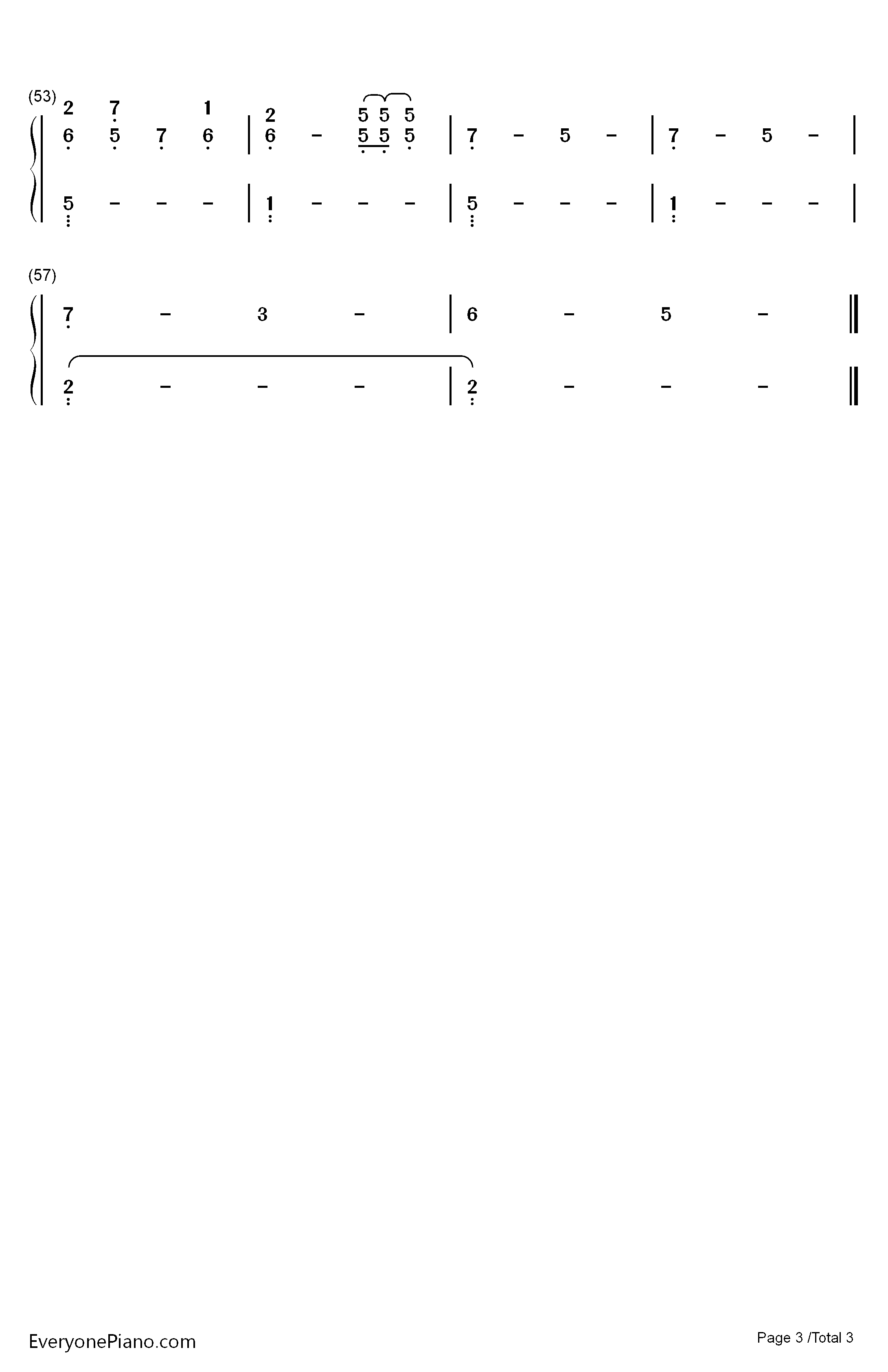 Attention钢琴简谱-数字双手-Joji3