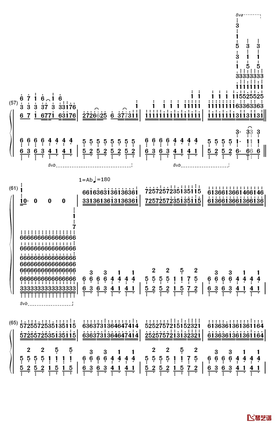 Red Zone钢琴简谱-数字双手-Tatsh & Naoki4