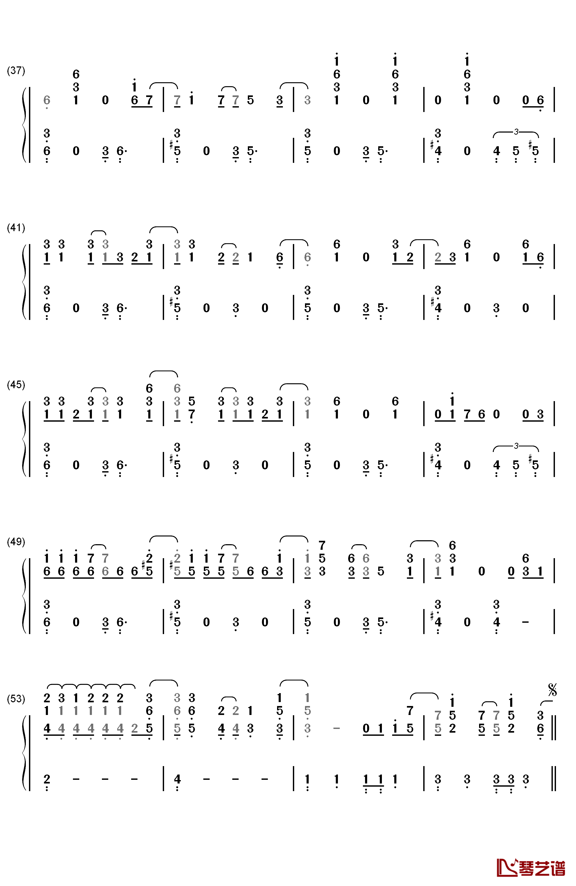 Trainwreck钢琴简谱-数字双手-Demi Lovato3