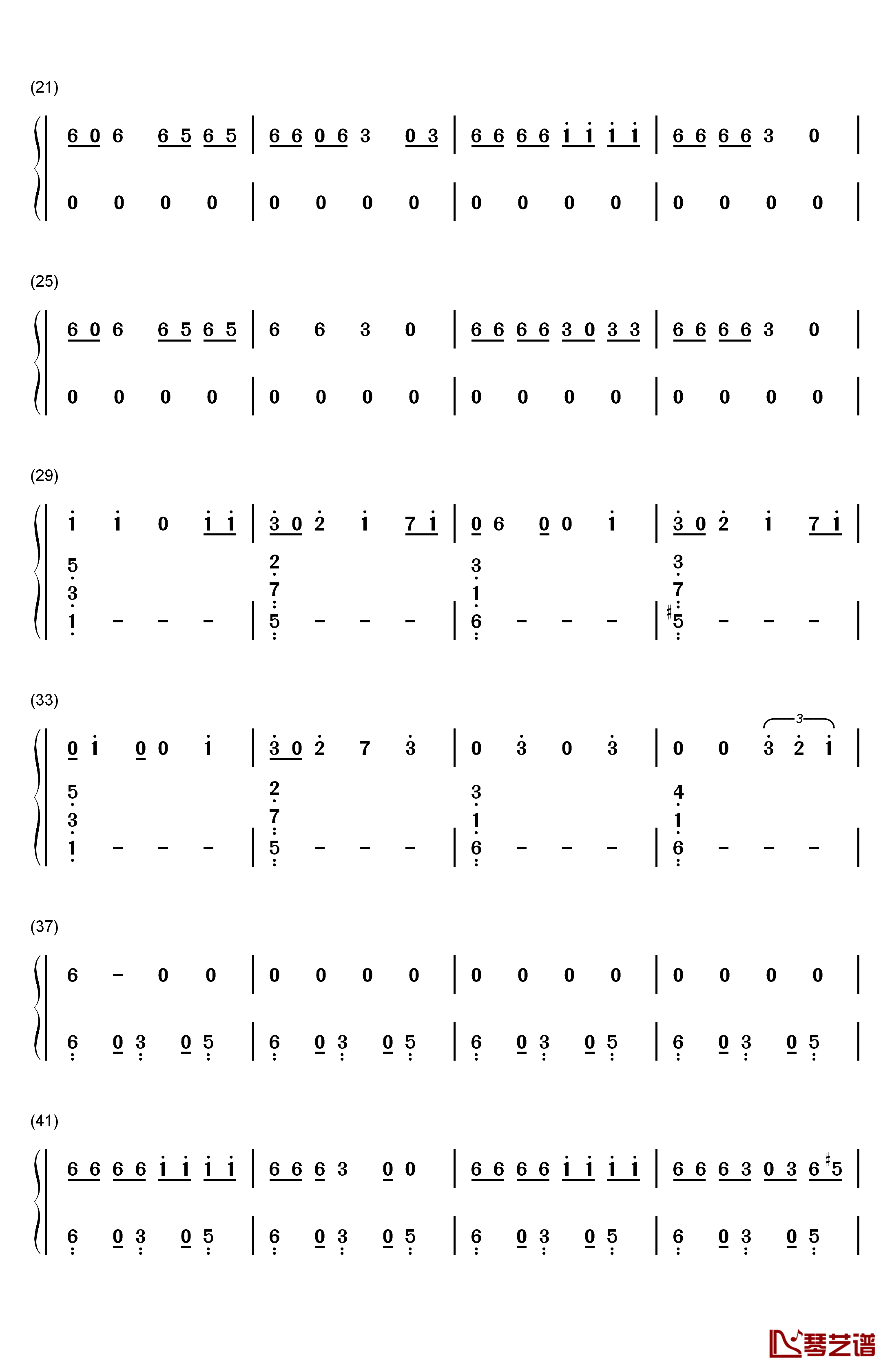 Ex's & Oh's钢琴简谱-数字双手-Elle King2