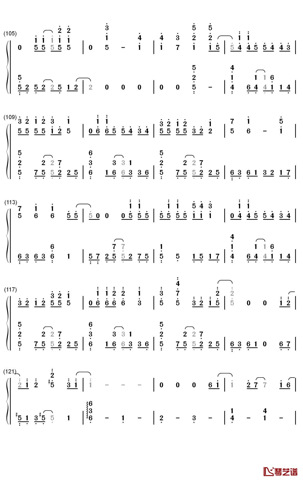 Us Again钢琴简谱-数字双手-Seventeen6