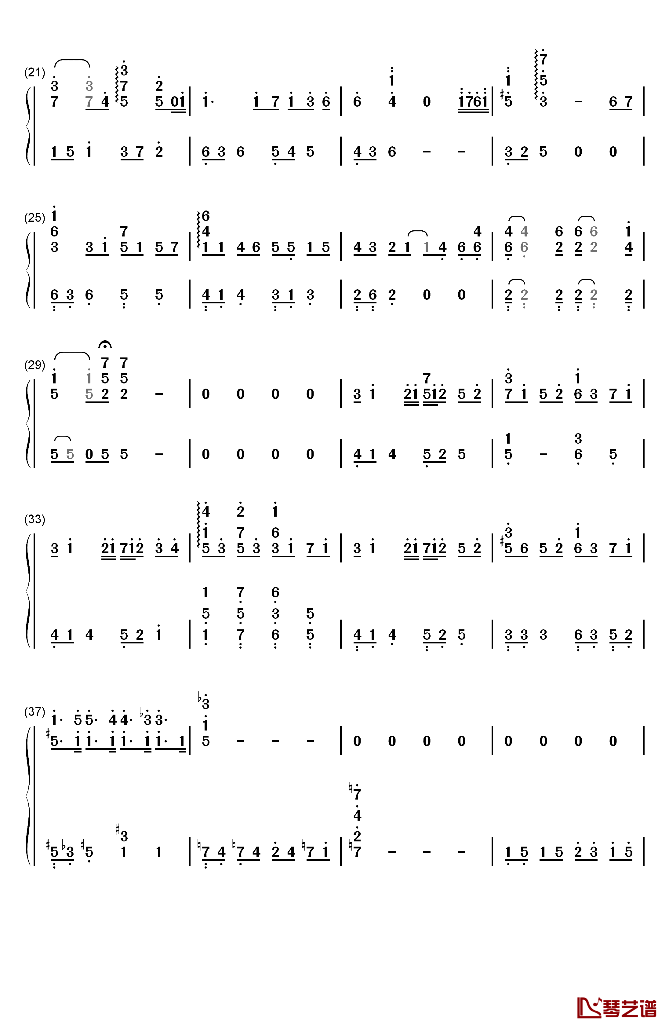 You Are Not Alone钢琴简谱-数字双手-梶浦由记2