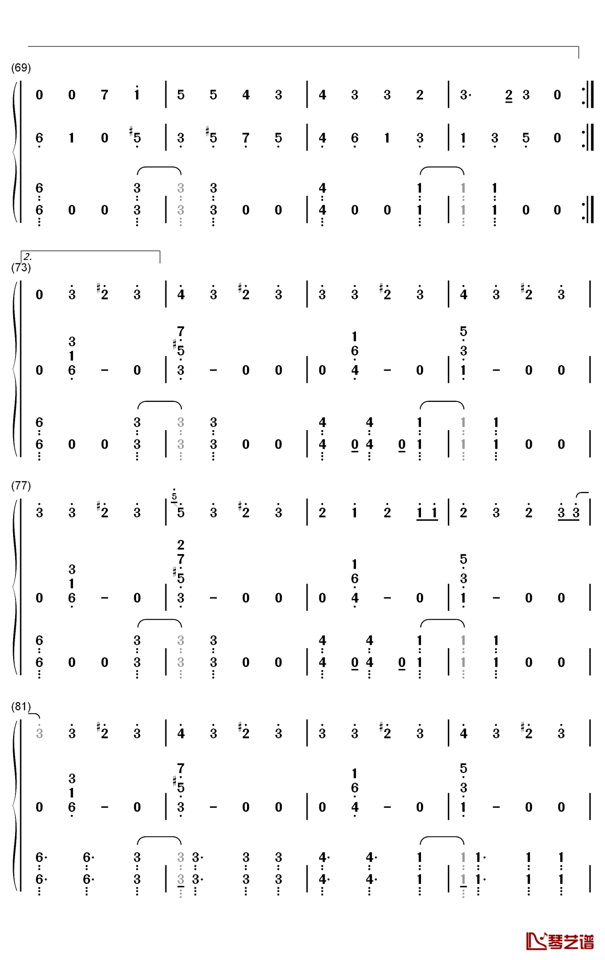 Cradles钢琴简谱-数字双手-Sub Urban5