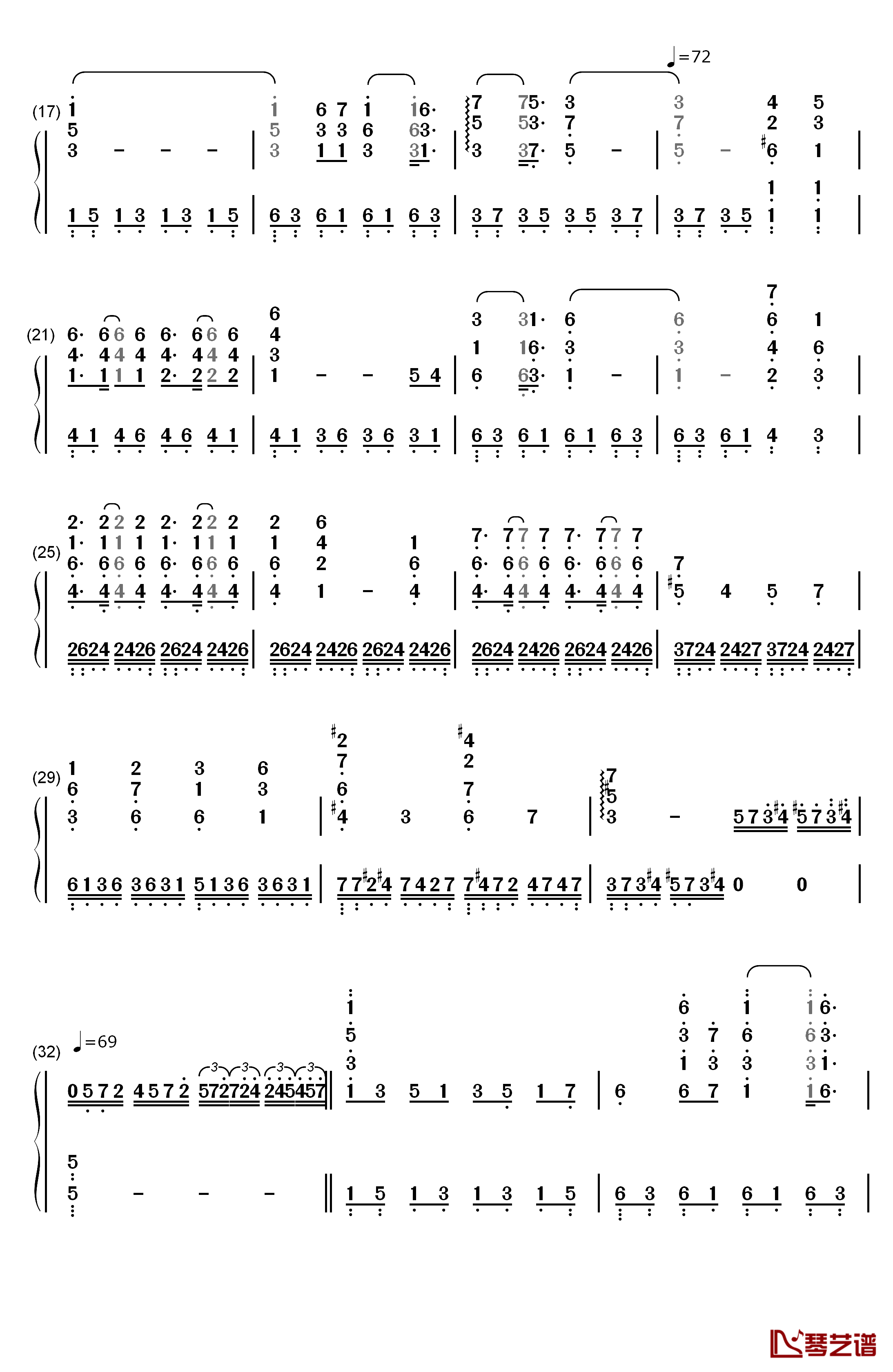 Love Is A Many Splendored Thing钢琴简谱-数字双手-理查德·克莱德曼2