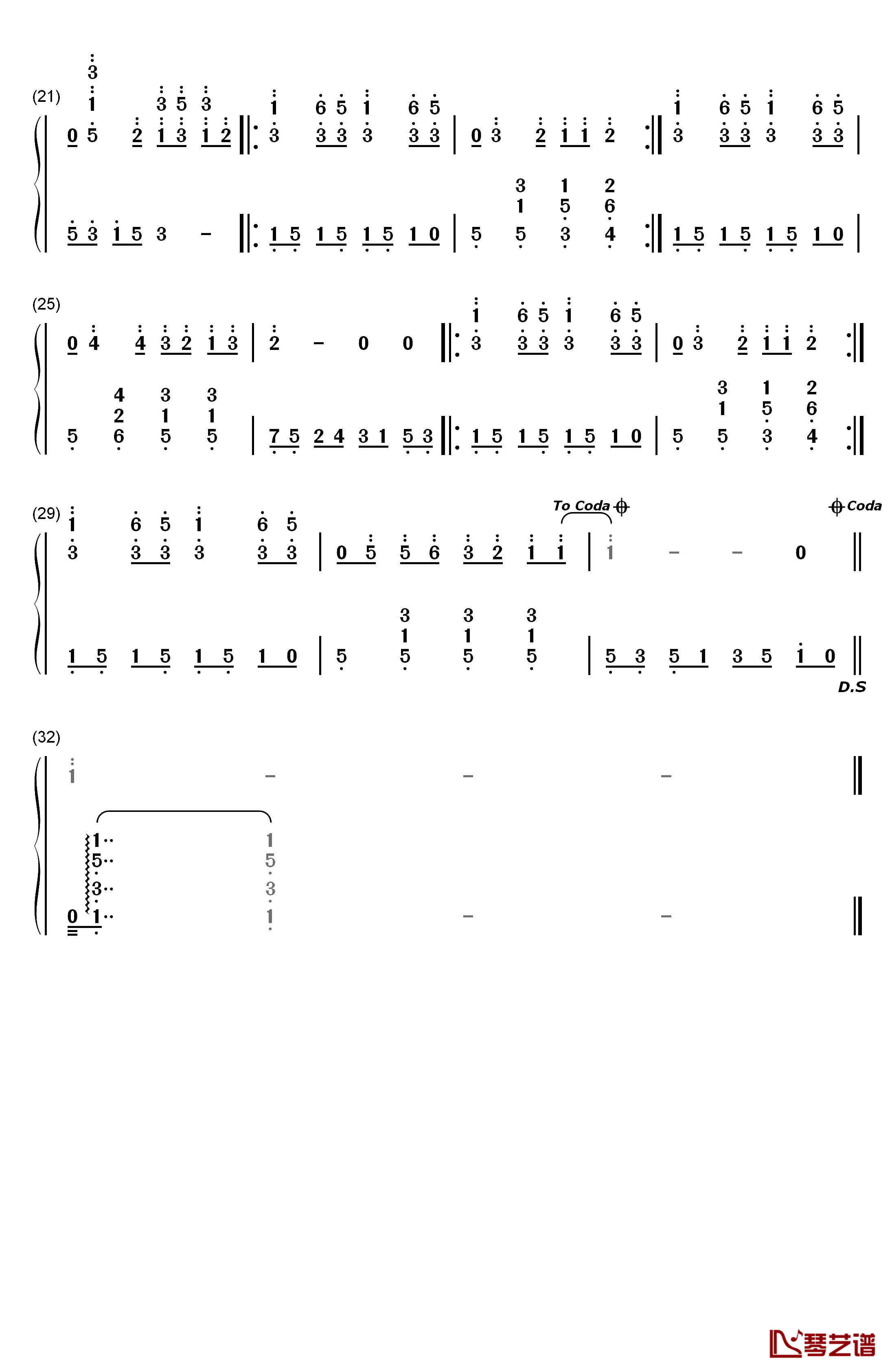 问题天天都多钢琴简谱-数字双手-樱桃小丸子2