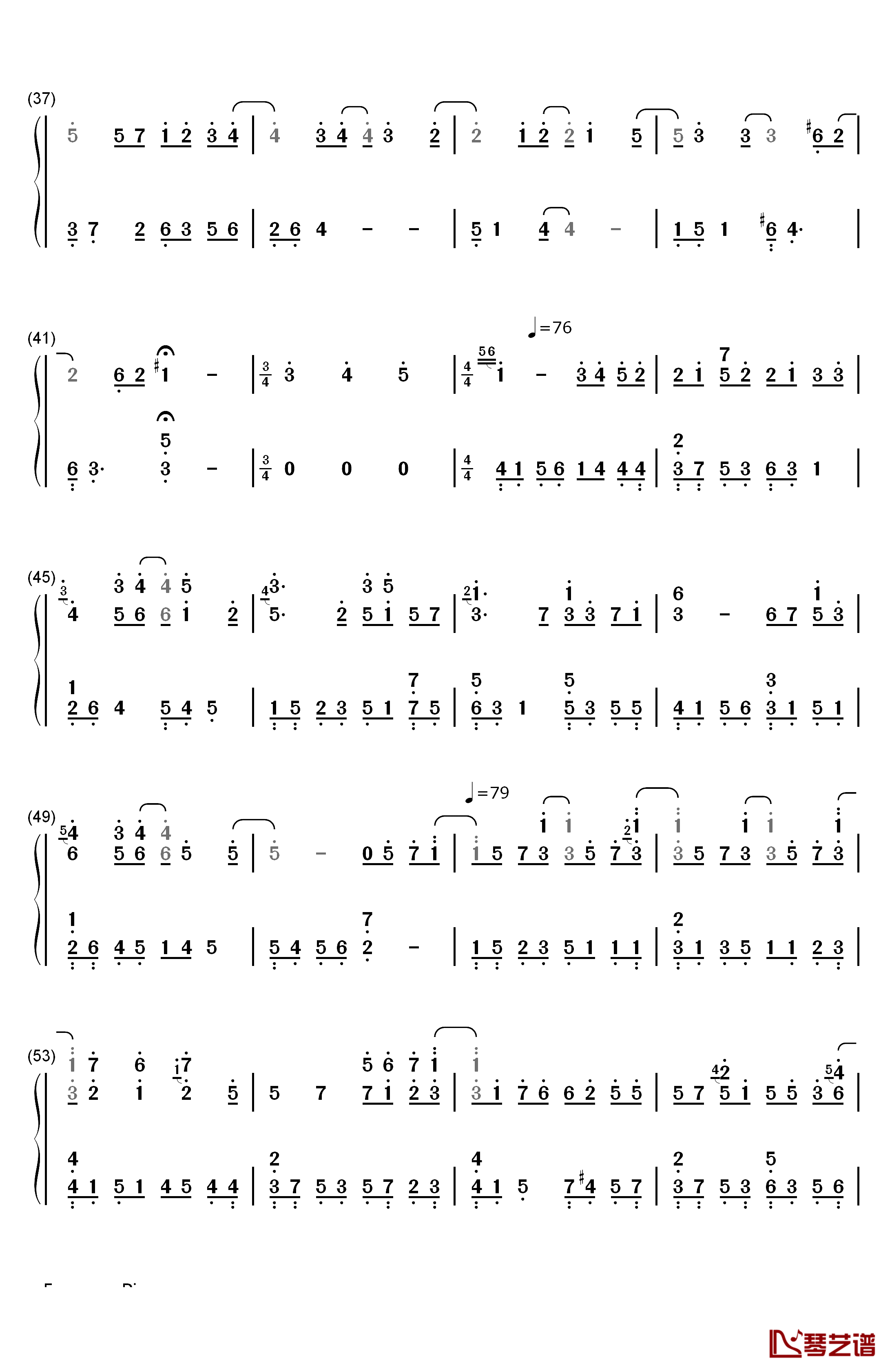 Love Me钢琴简谱-数字双手-李闰珉3