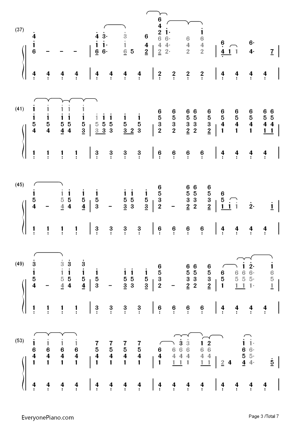 Don't Let It Break Your Heart钢琴简谱-数字双手-Coldplay3
