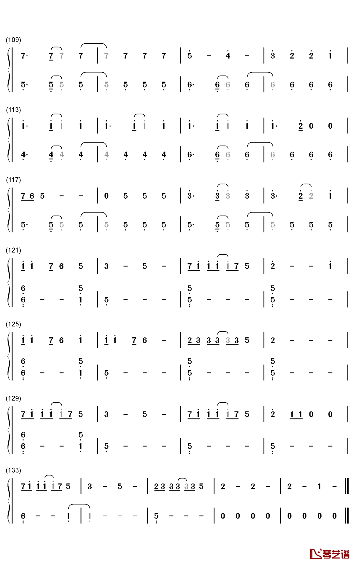 What Ifs钢琴简谱-数字双手-Kane Brown Lauren Alaina5
