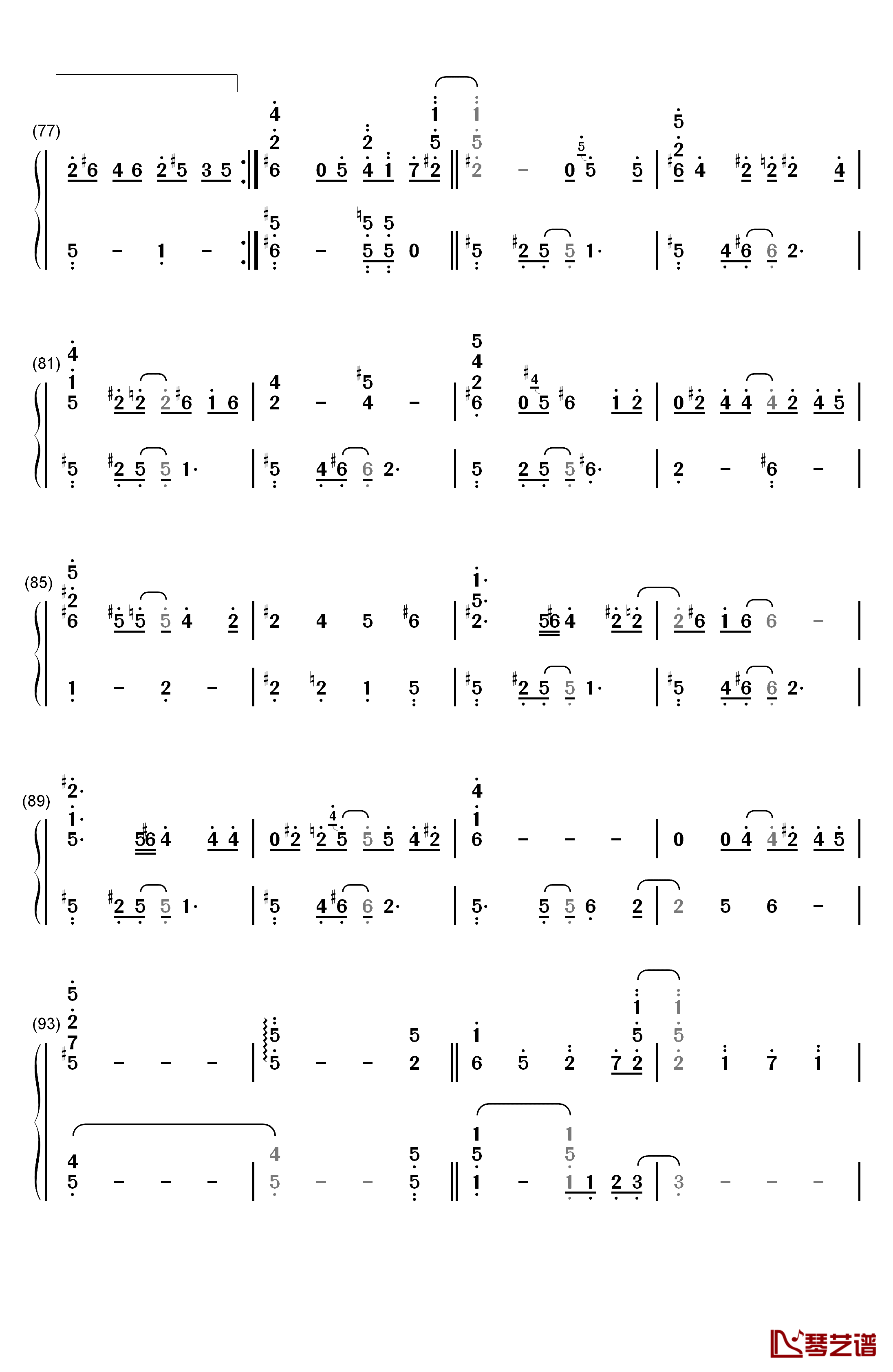 Snow Halation钢琴简谱-数字双手-μ's5