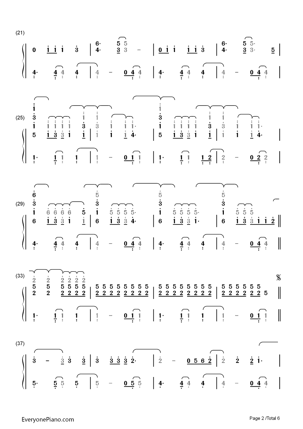 Hurts Like Heaven钢琴简谱-数字双手-Coldplay2