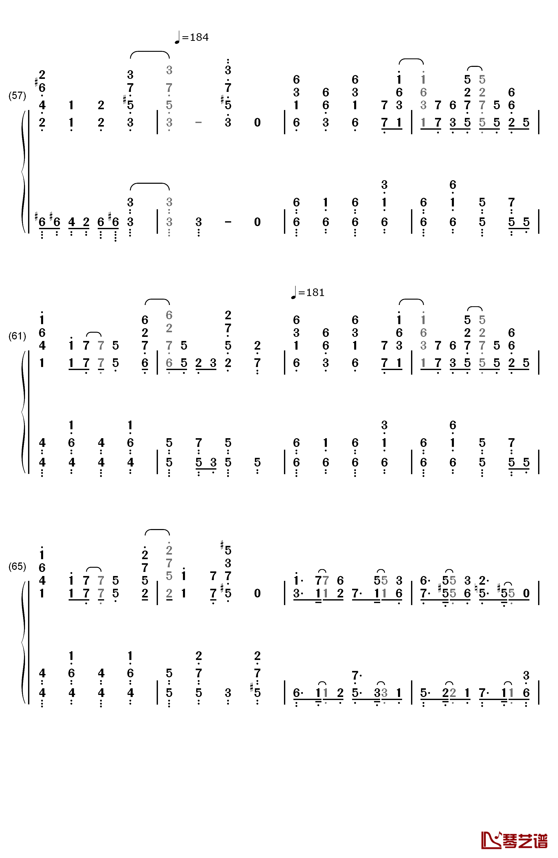 午夜の待ち合わせ钢琴简谱-数字双手-Hello Sleepwalkers5