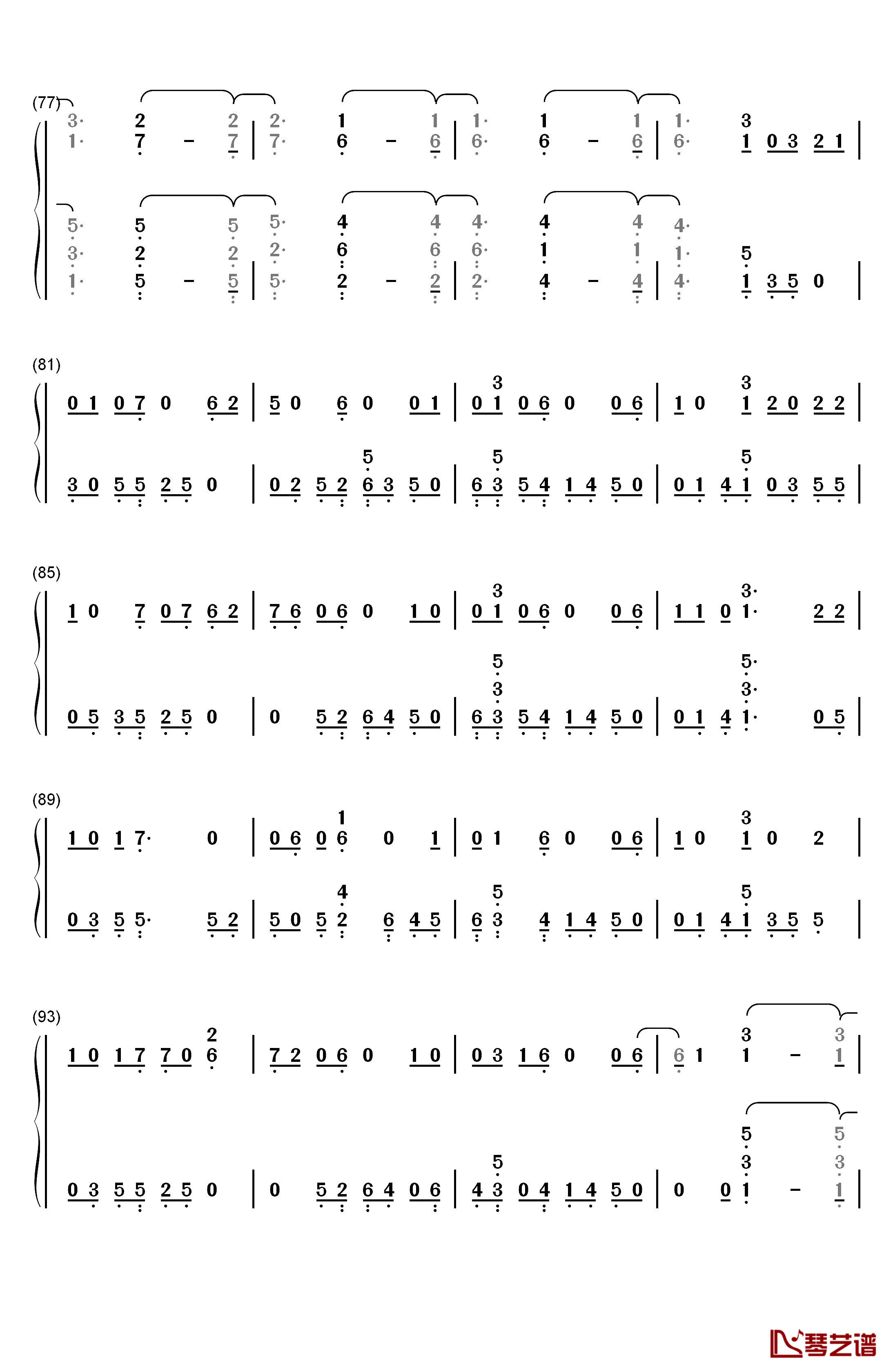 King of My Heart钢琴简谱-数字双手-Taylor Swift5