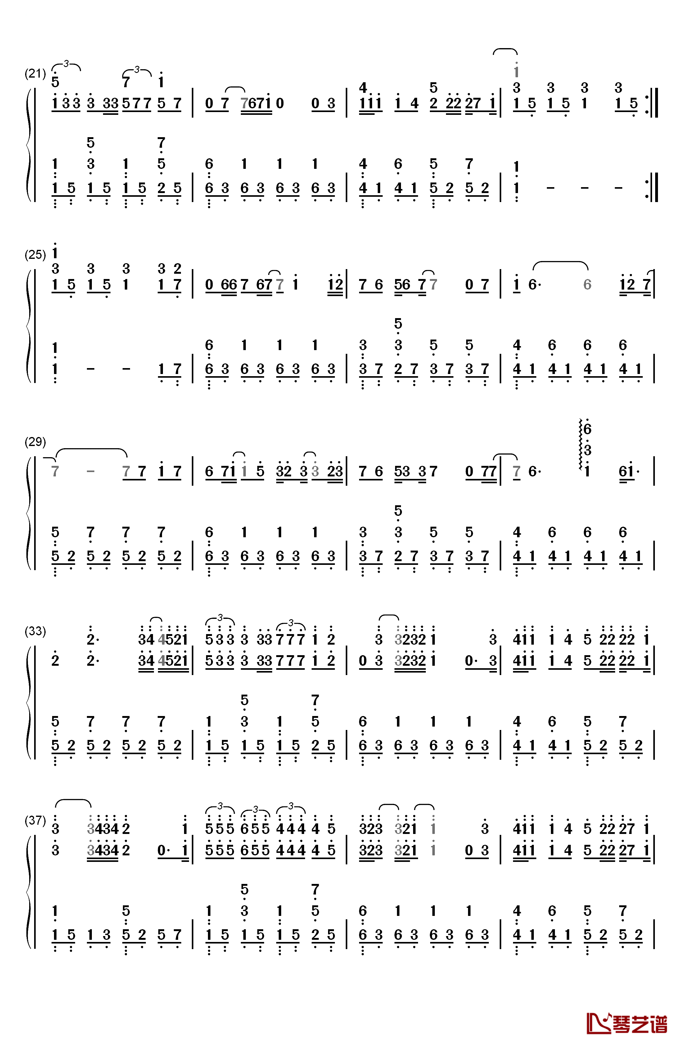 Everything In The World钢琴简谱-数字双手-曲婉婷2
